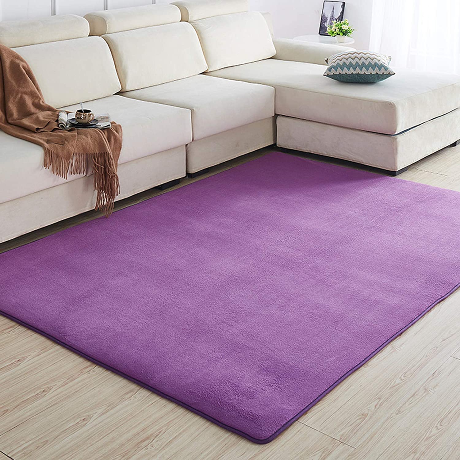 Premium Non-Slip Drum Rug & Piano Mat - 2x1.6m Purple Soundproof Floor Mat for Electronic Drums, Shock Absorption Carpet for Musical Instruments | Perfect for Home Studios, Practice Rooms & Stage Performances