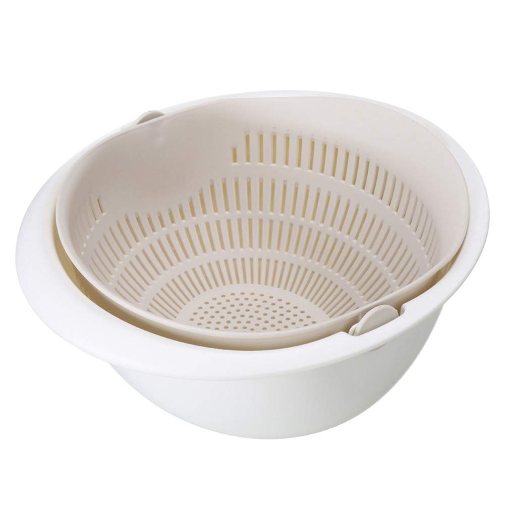 OhhGo Stainless Steel Kitchen Drain Basket - 2 Pack Colander Strainer for Washing Fruits, Vegetables, and Pasta | Durable Mesh Basket for Draining, Rinsing, and Food Prep | Perfect for Home, Restaurant & Camping Use