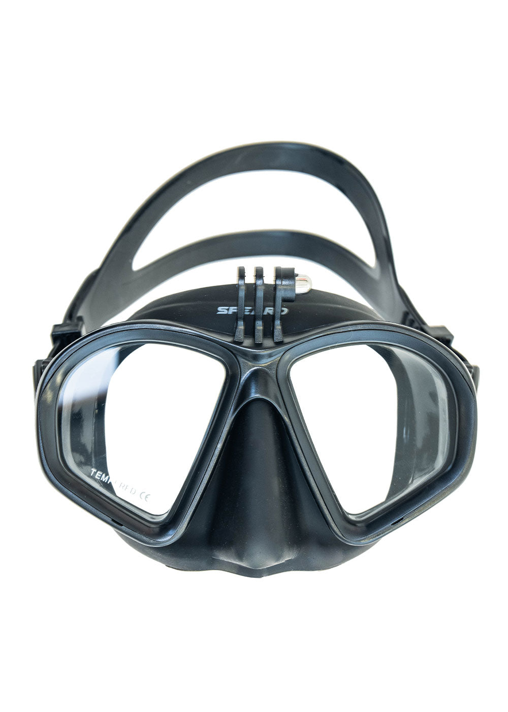 Spearo Taxman Underwater Camera Mount Mask - Dual Lens Scuba Diving Snorkeling Gear for GoPro Action Cameras
