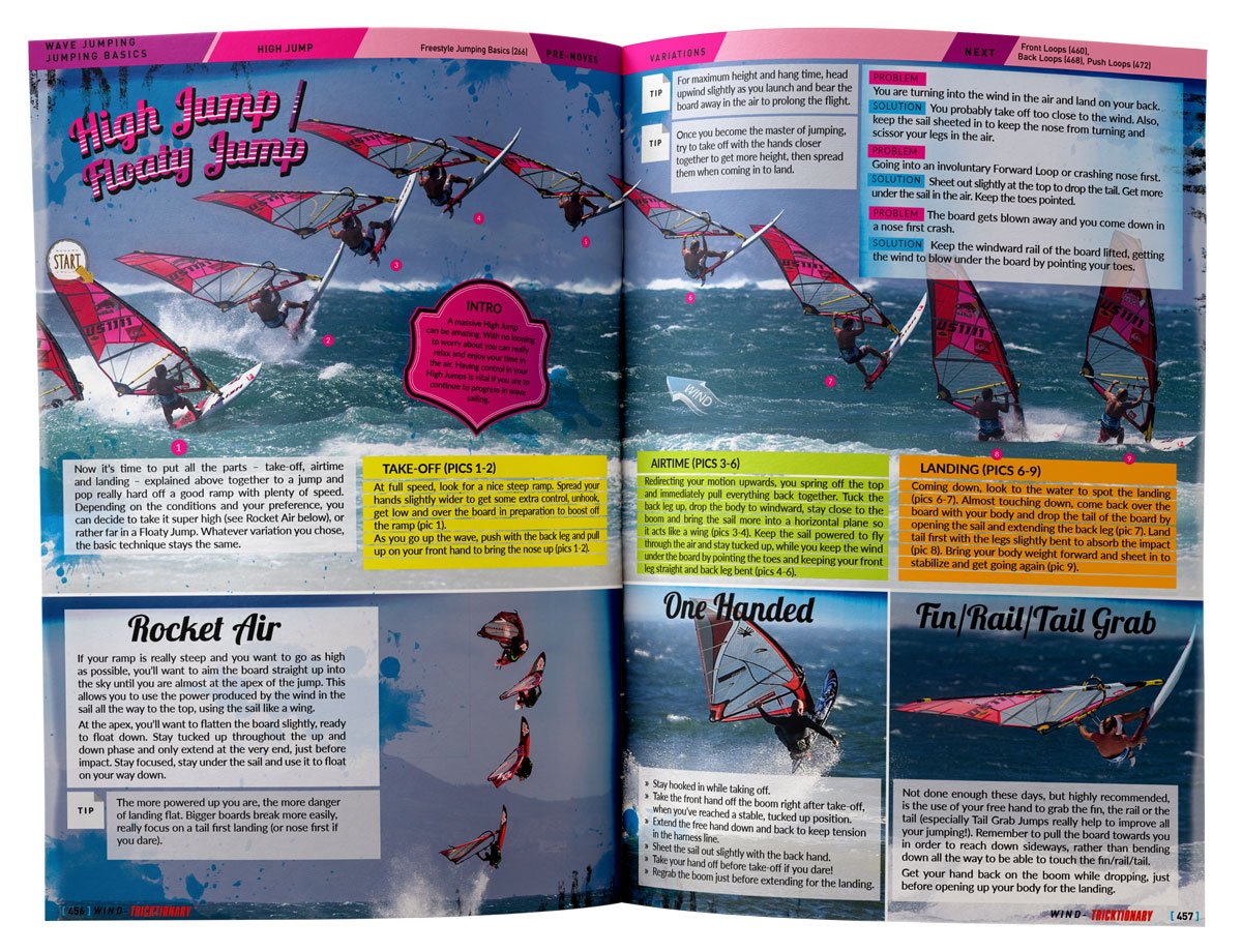 Tricktionary 3 Windsurfing Bible - Ultimate Guide for Windsurfing Tricks & Techniques | Perfect for Beginners & Pros | Use on Water, Beach & Training Sessions