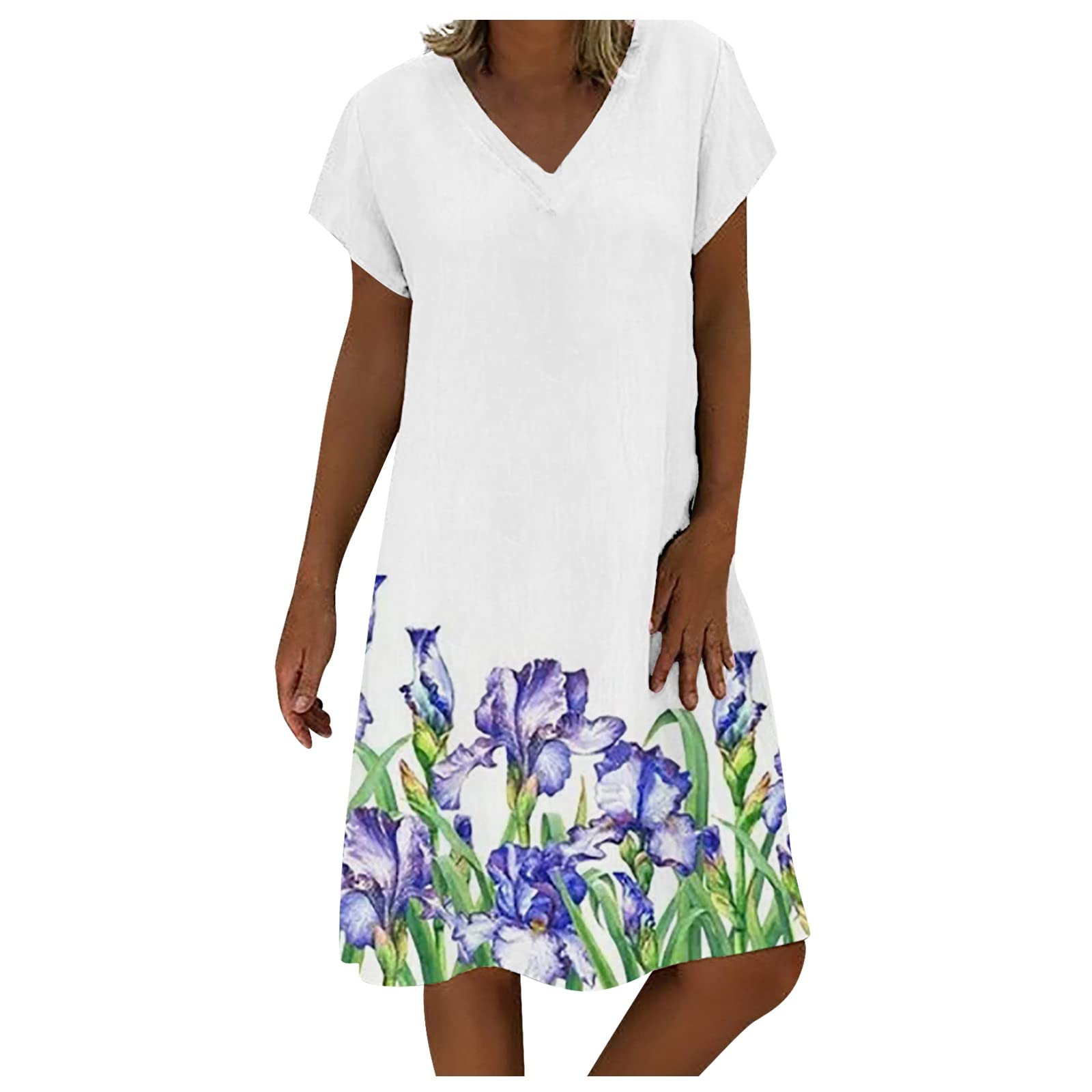 Sexy Summer Dresses for Women - Loose Short Sleeve Pullover Casual Cocktail Dress | Perfect for Beach Vacations, Date Nights & Summer Parties