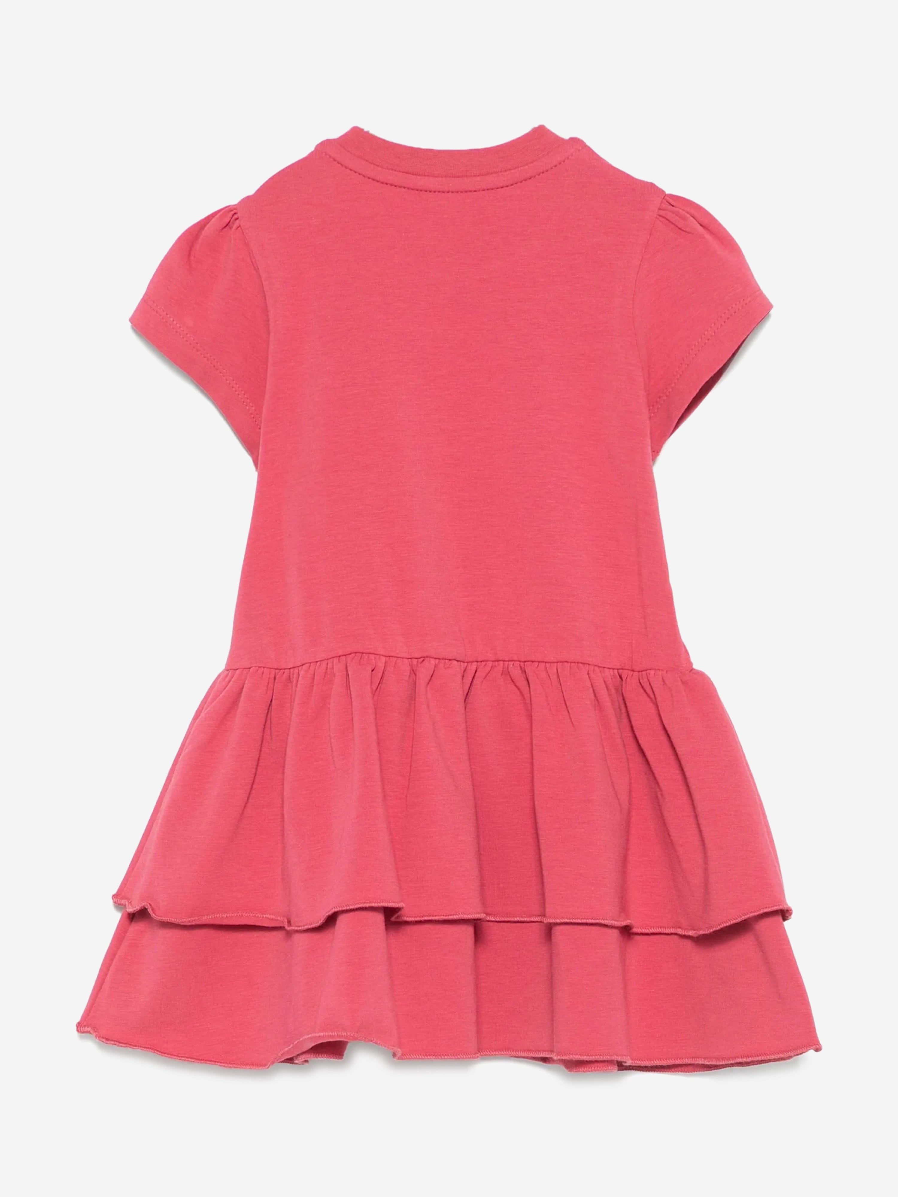 Adorable Baby Girls Jersey Ruffle Dress - Soft Red Cotton Dress for Infants & Toddlers | Perfect for Birthday Parties, Family Photos & Special Occasions
