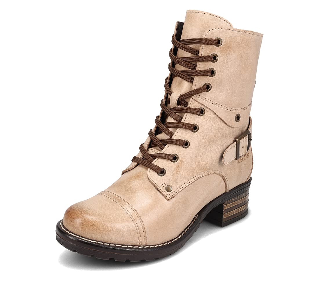 Taos Crave Women's Boots - Stylish Ankle Boots with Lace-Up & Side Zipper, Removable Arch Support Footbed - Perfect for Casual Outfits, Office Wear & Fall Fashion