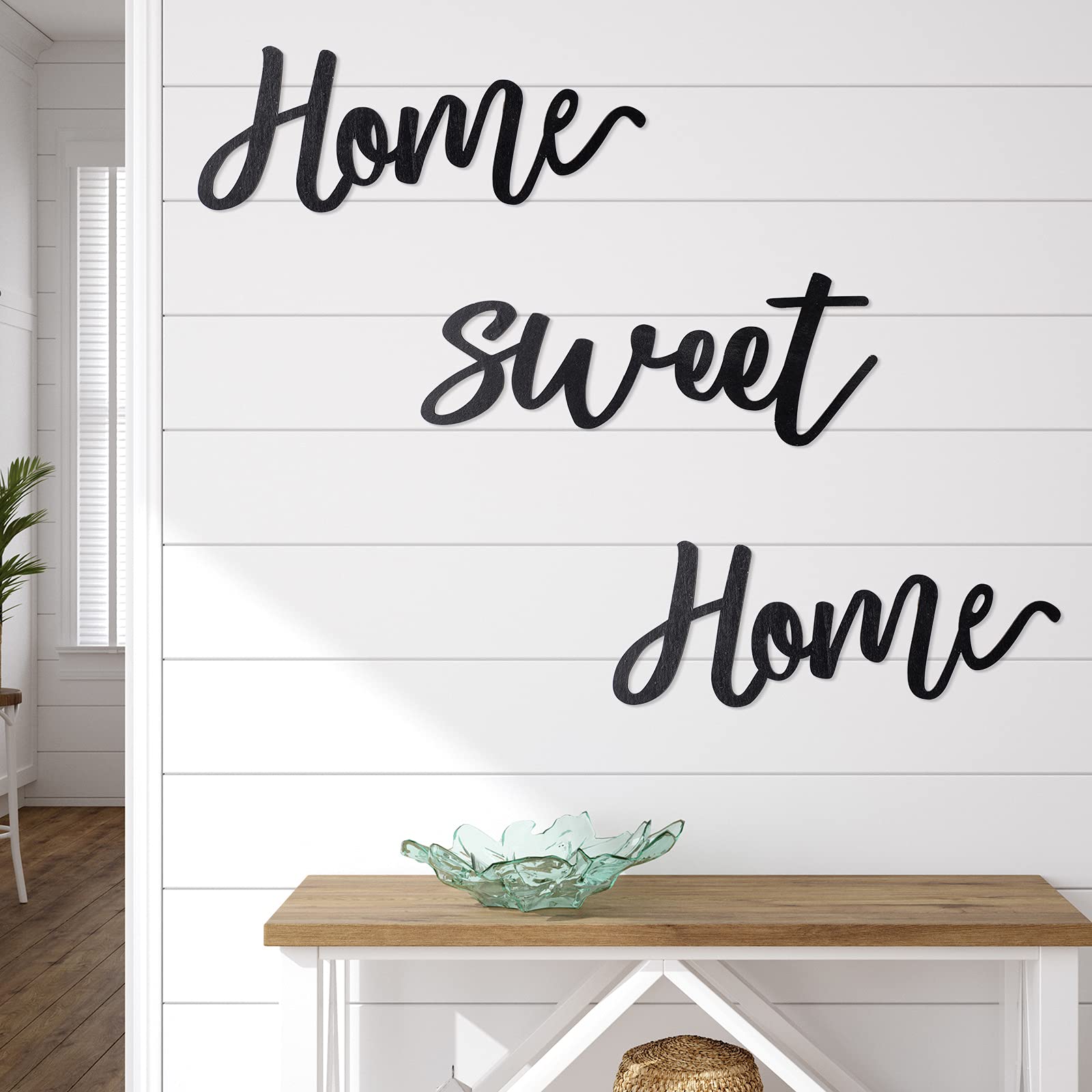 Rustic Wooden Home Sweet Home Sign - 3D Wall Art Decor for Living Room, Bedroom & Kitchen | Handmade Wood Wall Hanging for Farmhouse & Cozy Home Decor
