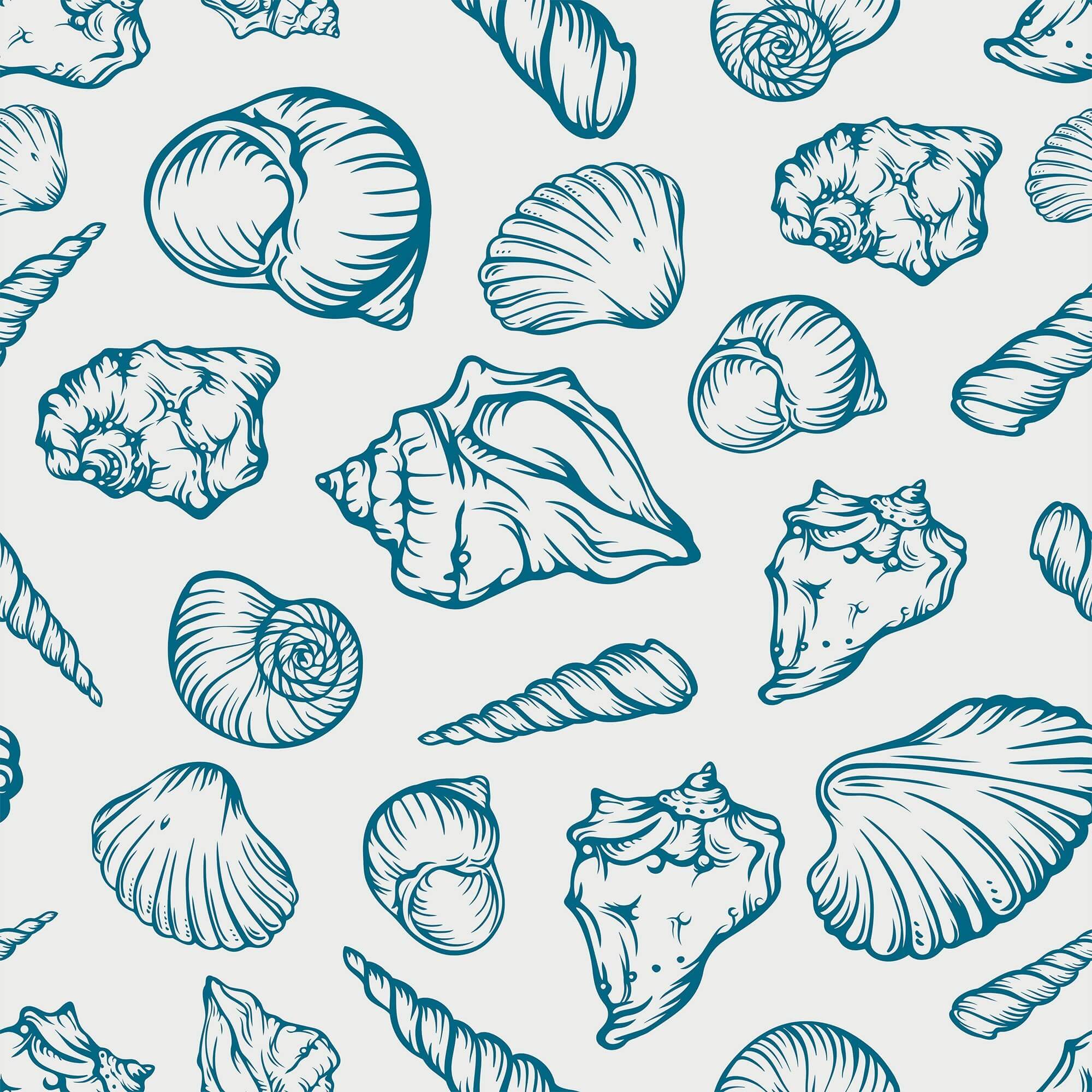 Blue Nautical Peel and Stick Removable Wallpaper - Self-Adhesive Decorative Wall Mural for Bedroom, Bathroom, Nursery & Home Office Decor