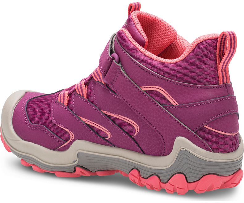 Merrell Berry/Coral Mid Access Chameleon Hiking Shoes - Waterproof Trail Running & Outdoor Adventure Footwear for Women | Perfect for Hiking, Camping & Mountain Climbing