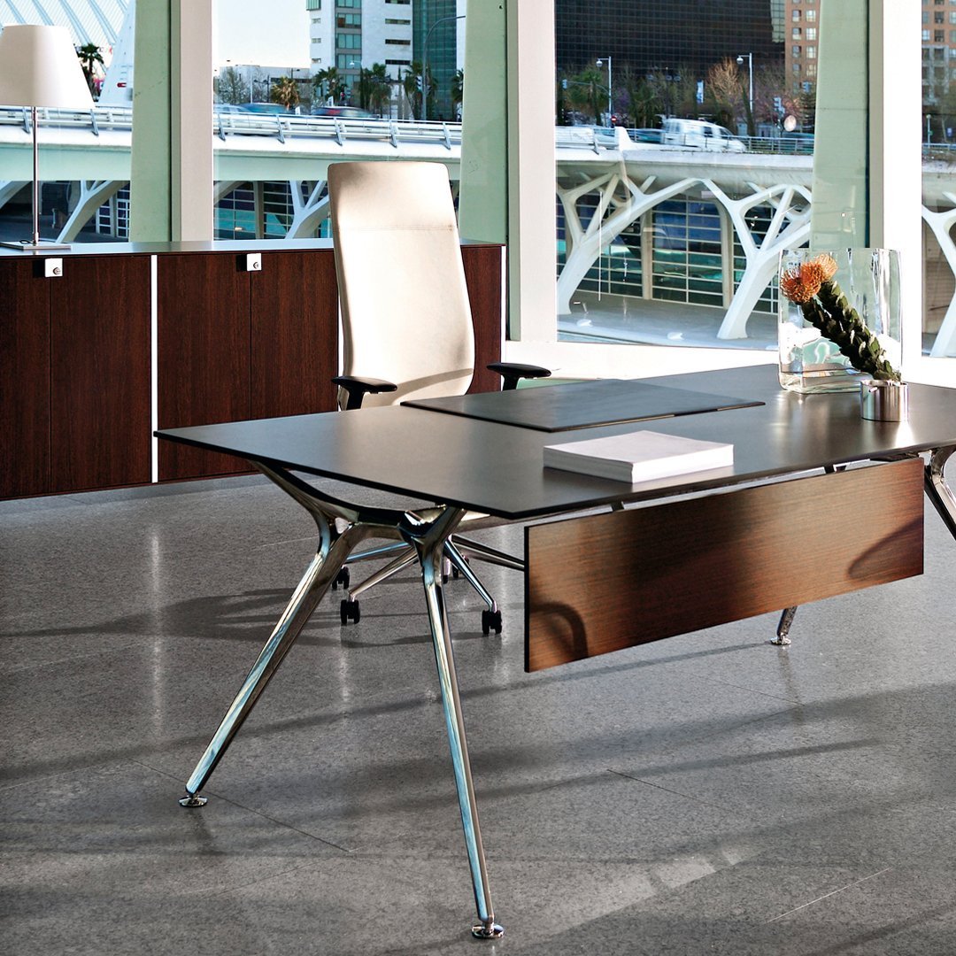 Arkitek Rectangular Desk with Durable Melamine Top - Modern Office & Home Workspace Solution for Professionals & Students