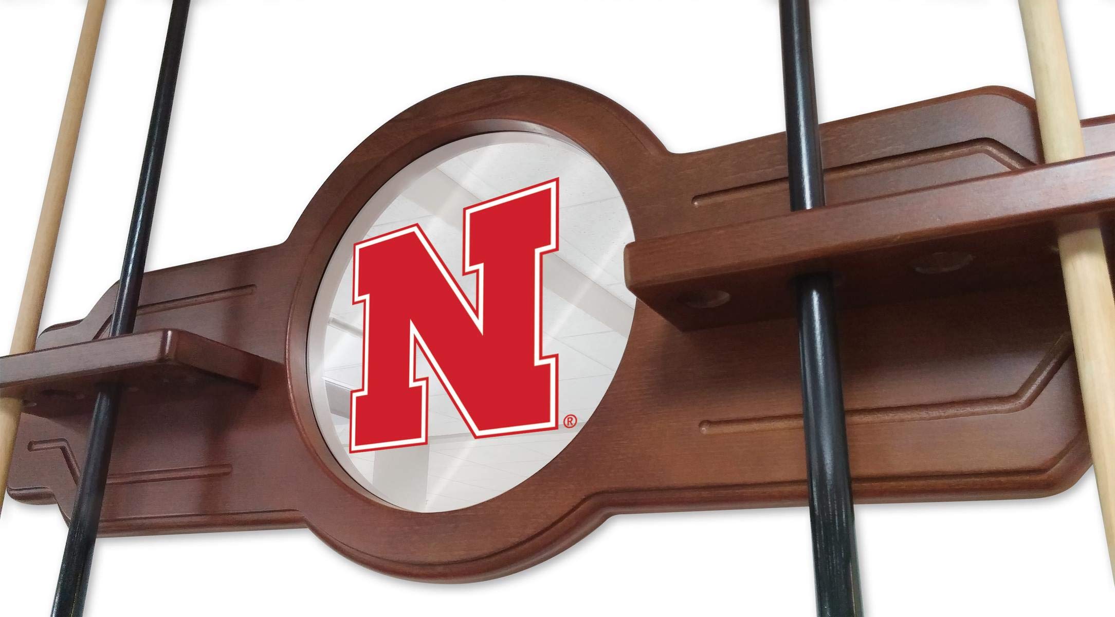 Premium Black Nebraska Cue Rack - Professional Billiard Pool Stick Holder by Holland Bar Stool | Perfect for Game Rooms, Bars & Man Caves (Home & Commercial Use)