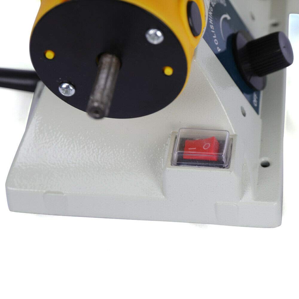 10,000 RPM Benchtop Table Saw & Mini Polisher - DIY Jewelry, Lapidary, Gem, Rock & Woodworking Tool for Engraving, Carving, Sanding & Cutting - Perfect for Home Workshops & Craft Projects