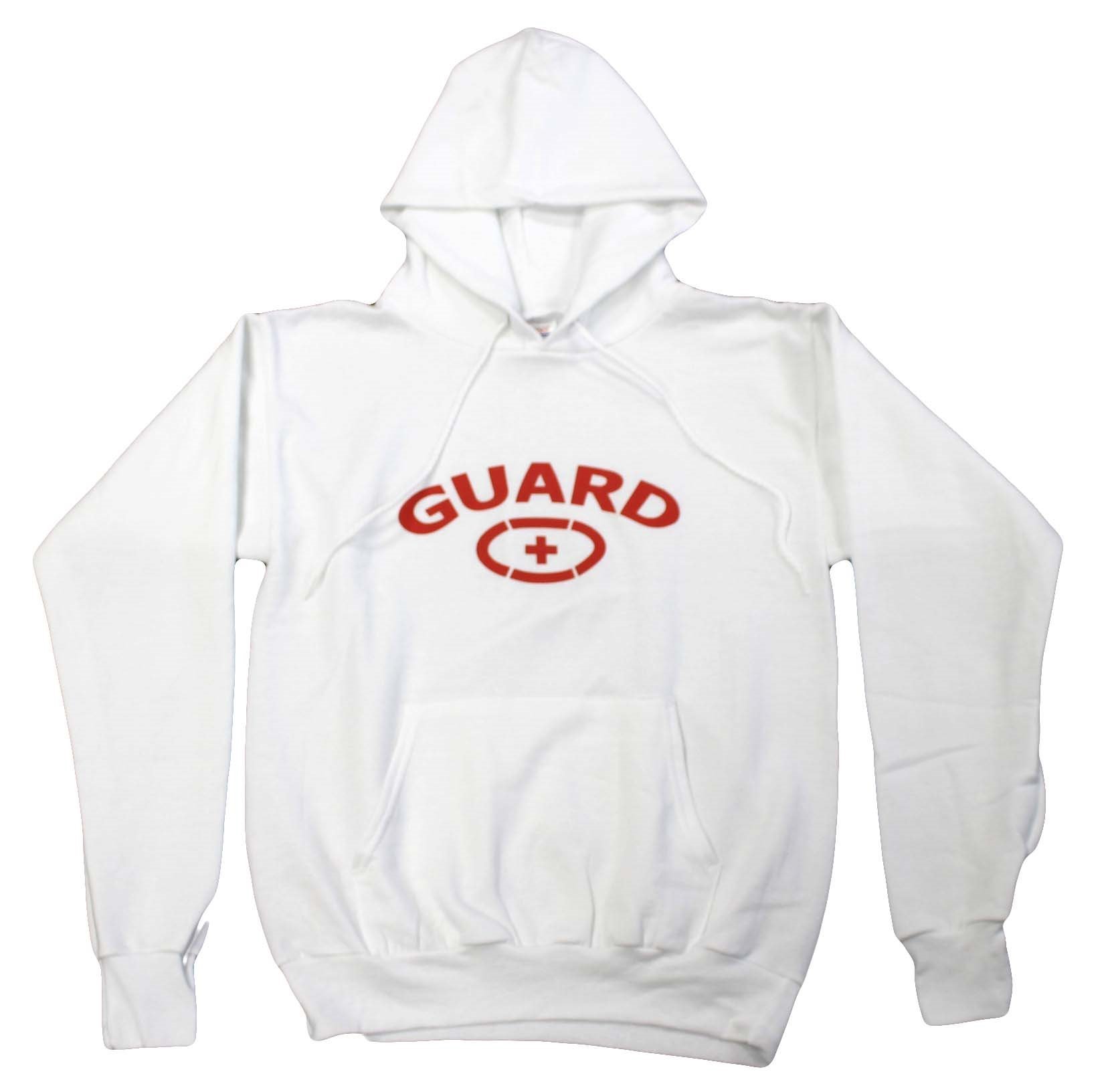Adoretex Unisex Guard Sweatshirt Hoodie - Red & White Options | Comfortable Pullover for Men & Women | Perfect for Gym, Running & Casual Wear