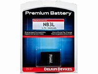 Delkin Devices Canon NB-3L Rechargeable Lithium-Ion Battery - Compatible with Canon Cameras - Perfect for Travel & Professional Photography