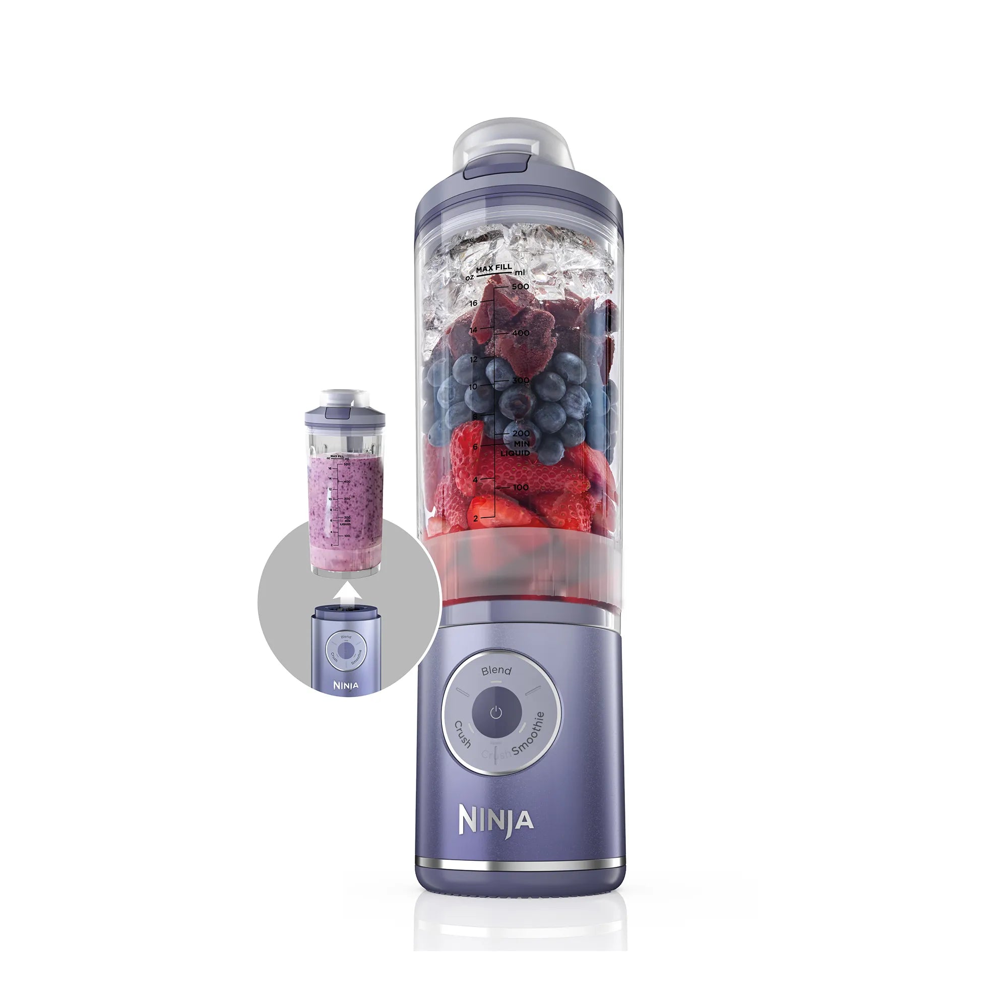 Ninja Blast Max Cordless Portable Blender - Powerful 1000W Motor, 20oz Travel Cup, USB Rechargeable for Smoothies, Protein Shakes & Meal Prep - Perfect for Gym, Office & Outdoor Adventures
