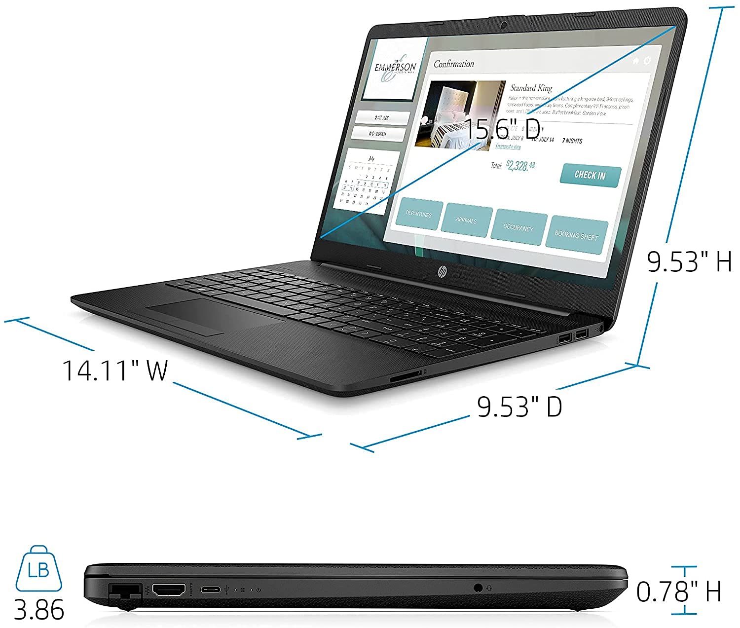 HP Flagship 15 Laptop - 15.6