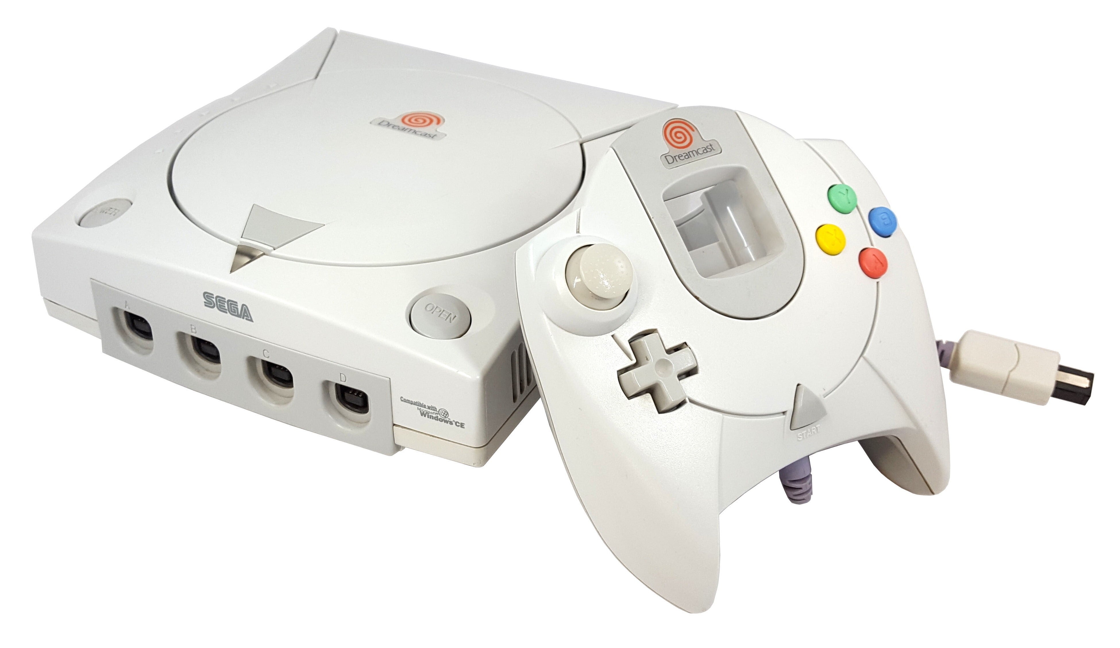 Sega Dreamcast White Gaming Console - Retro Video Game System for Classic Gaming Enthusiasts | Perfect for Collectors and Nostalgic Gamers