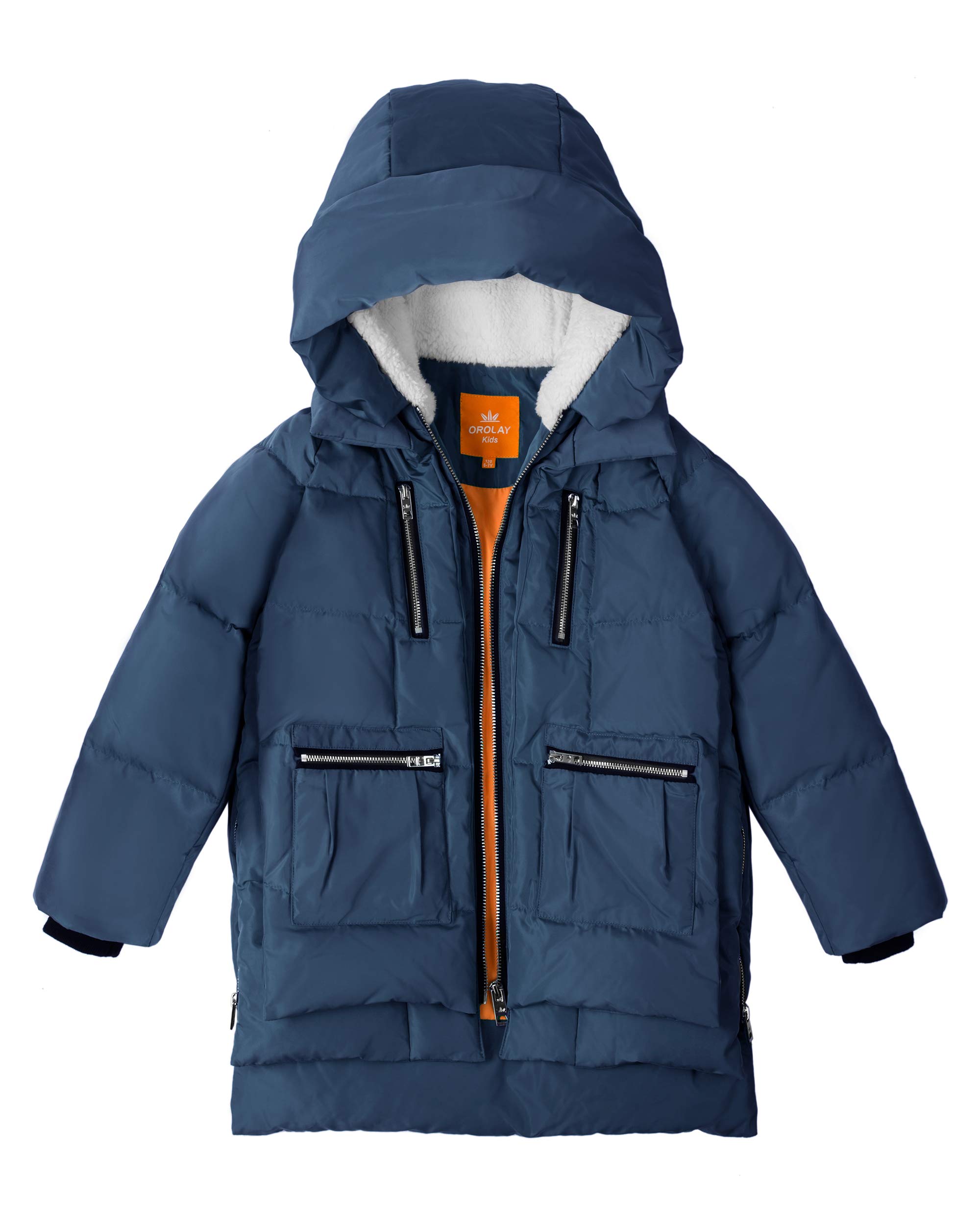 Orolay Kids Hooded Down Puffer Jacket - Quilted Winter Coat for Boys & Girls - Warm & Waterproof for Outdoor Play, School & Snow Activities