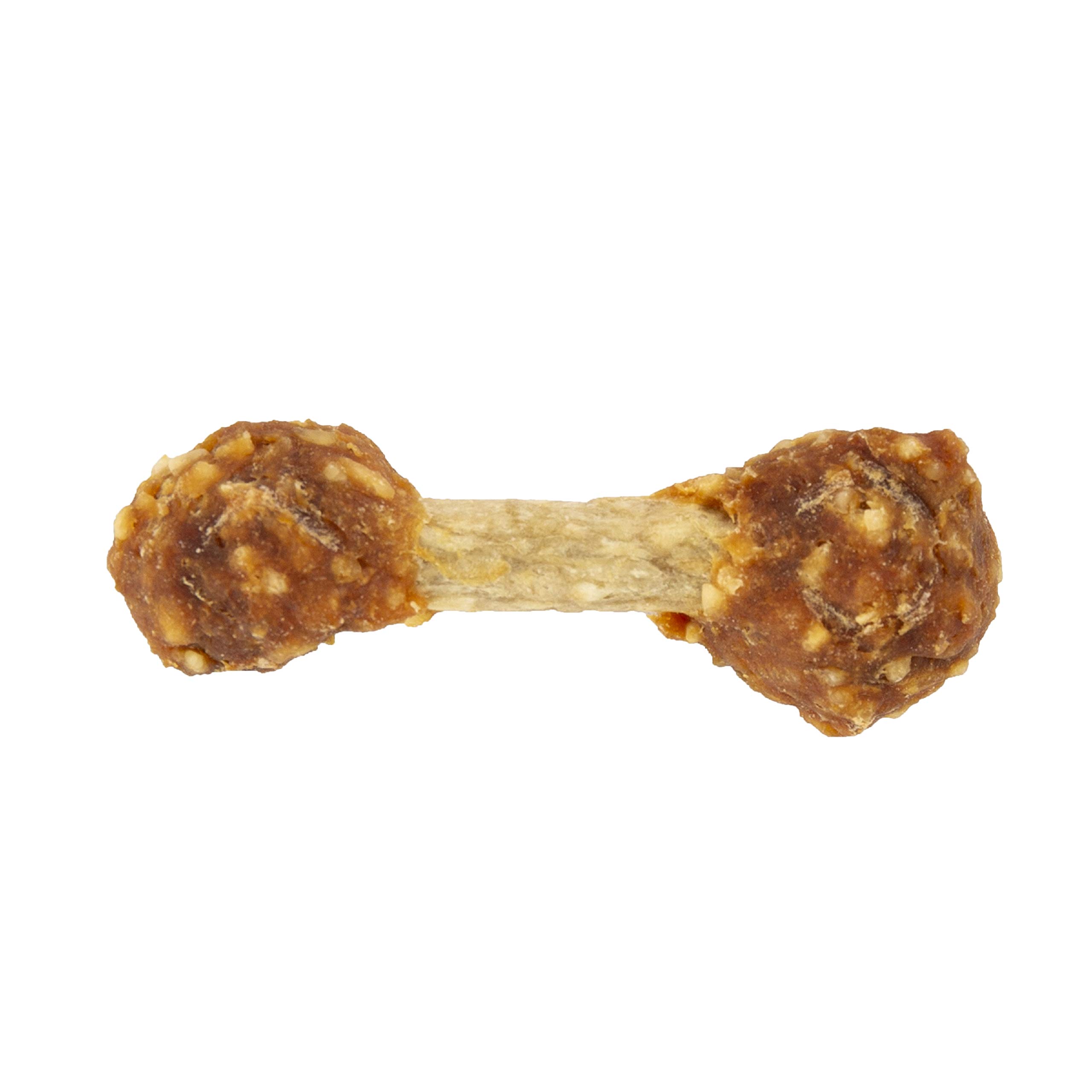 Good 'n' Fun Chicken Flavored Dumbbell Dog Chews 4oz - Natural Rawhide Treats for Small Breeds - Perfect for Training Rewards & Dental Health