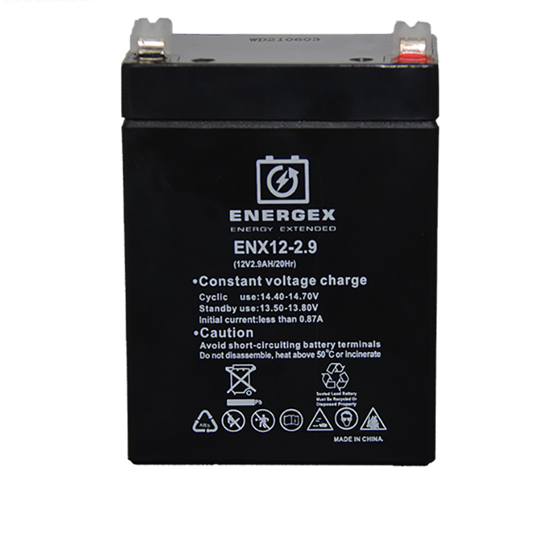 Energex 12V 2.9Ah Sealed Lead Acid (SLA) Rechargeable Battery - Power Backup for Security Systems, Emergency Lights & UPS Devices