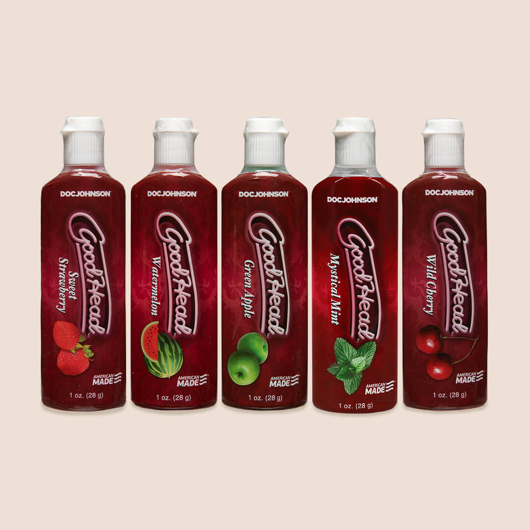 Goodhead™ Oral Delight Gel - 5 Pack Edible Blow Job Enhancer for Couples | Strawberry, Chocolate & Vanilla Flavors | Intimate Lubricant for Enhanced Pleasure & Sensual Massage