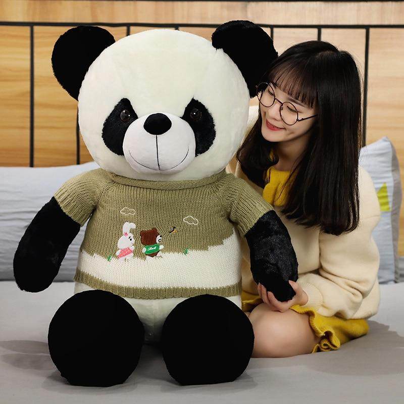 Giant 3.2ft Jumbo Stuffed Panda Plush Toy - Soft & Cuddly Large Panda Bear for Kids & Adults | Perfect for Gifts, Nursery Decor, and Cuddling