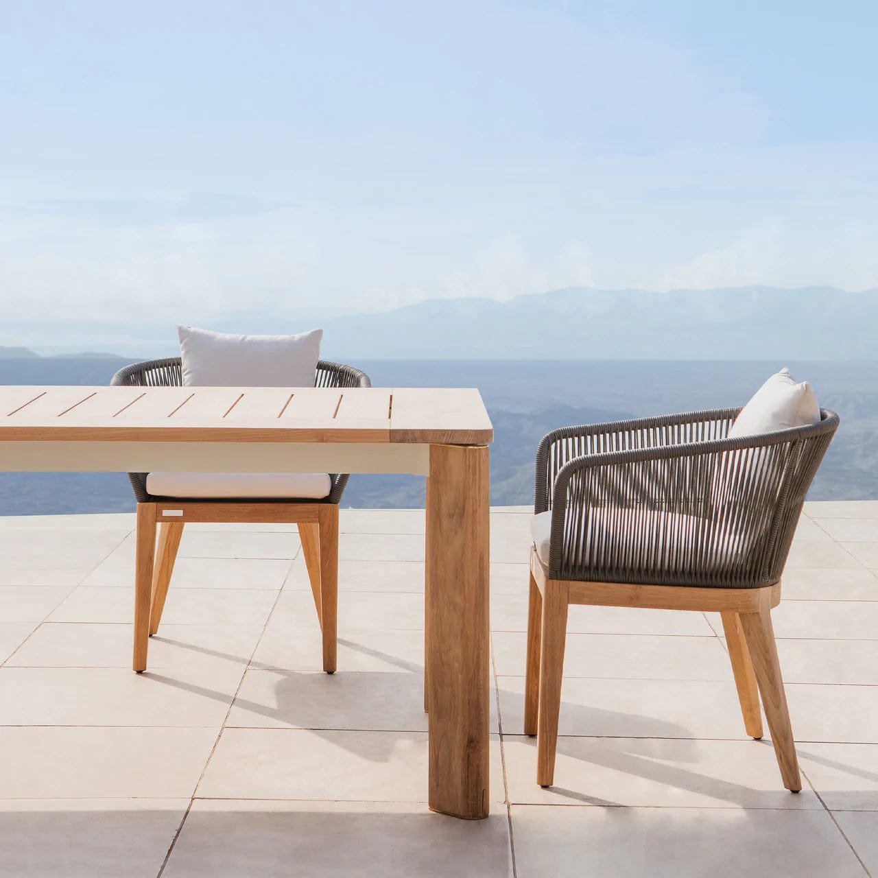 Avalon Outdoor Dining Chair - Weather-Resistant Patio Furniture for Garden, Poolside, and Backyard Use