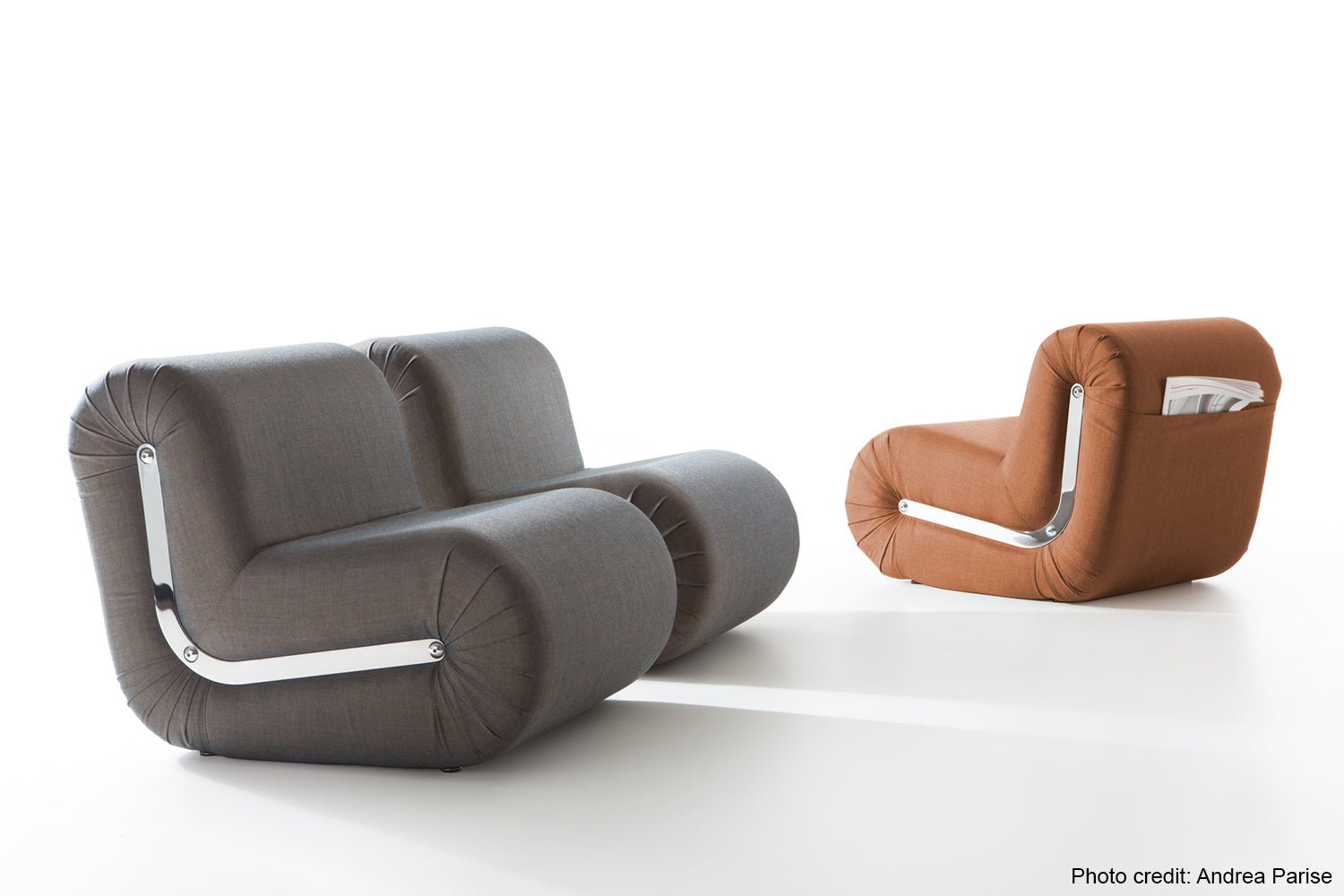 Boomerang Lounge Chair by B Line - Modern Ergonomic Indoor/Outdoor Recliner for Living Room, Patio, or Office - Comfortable Relaxing Chair with Stylish Design
