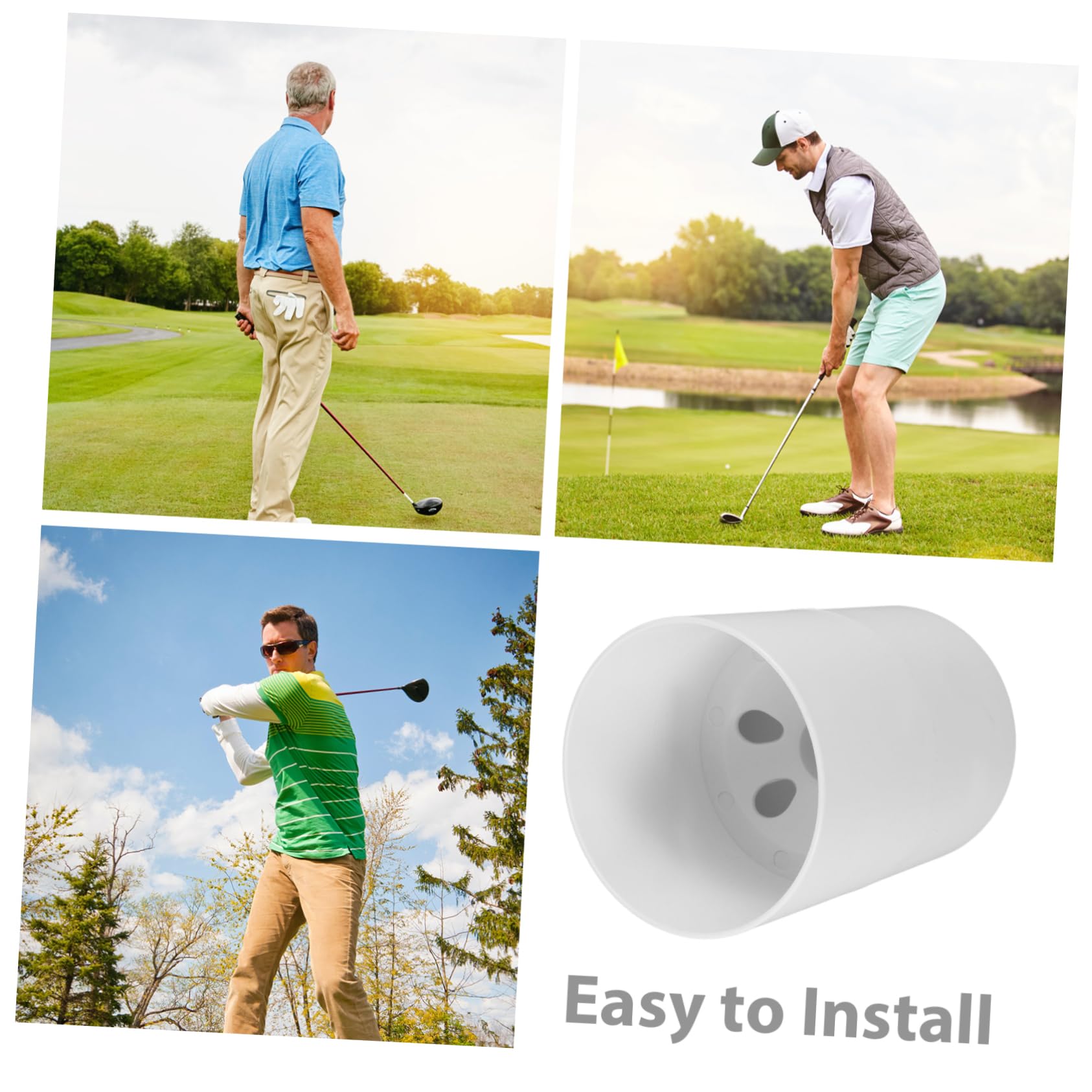 Plastic Golf Putting Cup - Replacement Golf Hole Cup for Training & Practice | Indoor & Outdoor Putting Green Accessories
