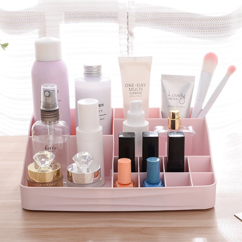 Vanity Box for Makeup & Skincare - Desktop Cosmetic Organizer with Mirror | Perfect for Home, Office & Travel Beauty Storage