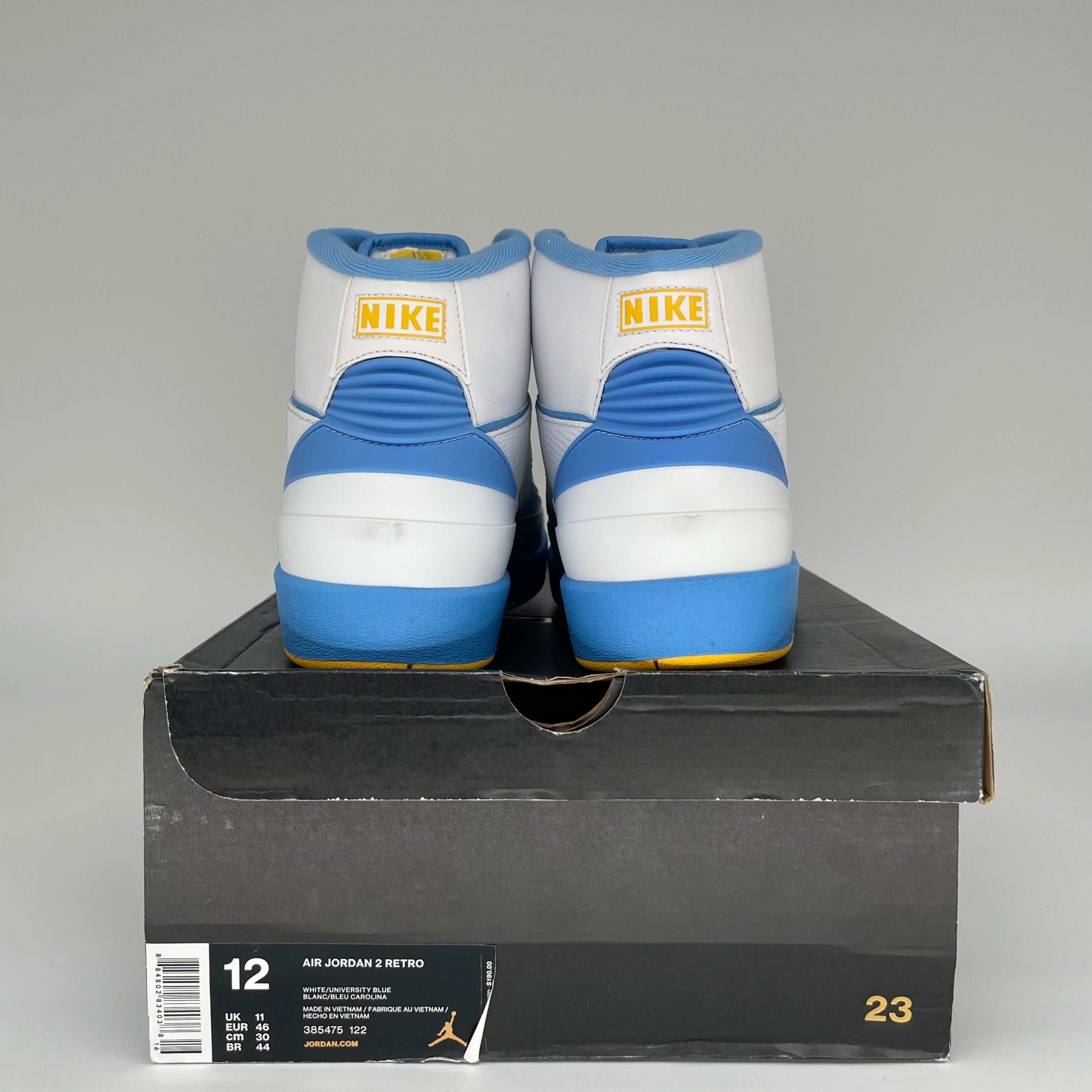 AIR JORDAN 2 MELO 2018 Retro Basketball Shoes - Men's Size 12 (385475-122) - Perfect for Streetwear & Court Performance