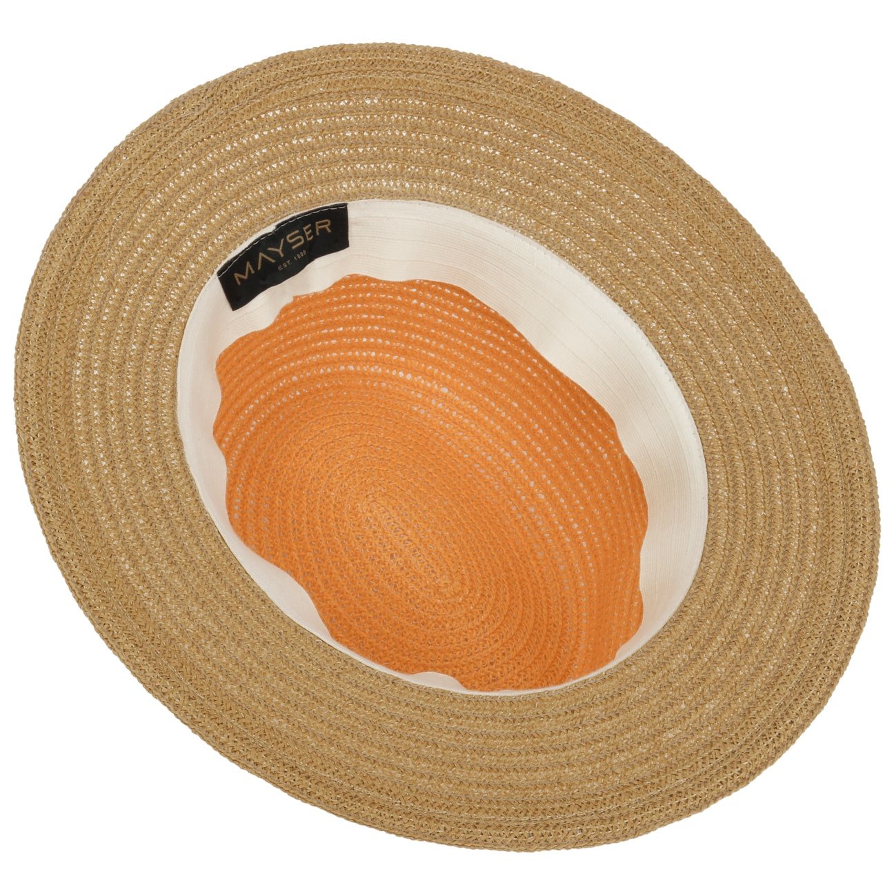 Stylish Mayser Nane Twotone Straw Hat for Women - Perfect for Travel, Beach, and Summer Outfits