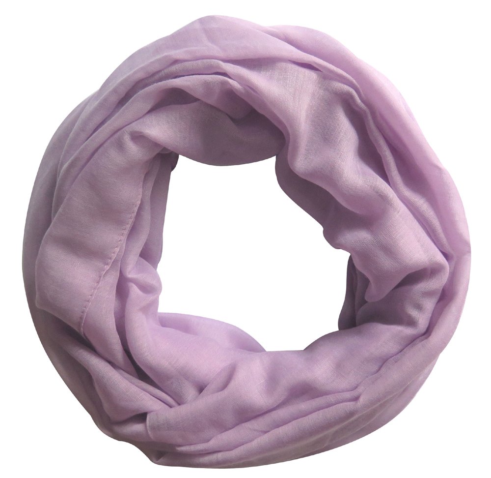 Lina & Lily Solid Color Women's Infinity Loop Scarf - Lightweight Soft Warm Fashion Accessory for Winter, Fall, and Spring Outfits | Perfect for Office, Travel, and Casual Wear