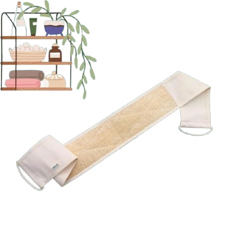 Organic Natural Loofah Sponge Set of 6 - Exfoliating Bath & Shower Scrubber, Eco-Friendly Vegetable Gourd Fiber for Skin Care, Body Wash & Spa - Perfect for Daily Exfoliation & Sensitive Skin