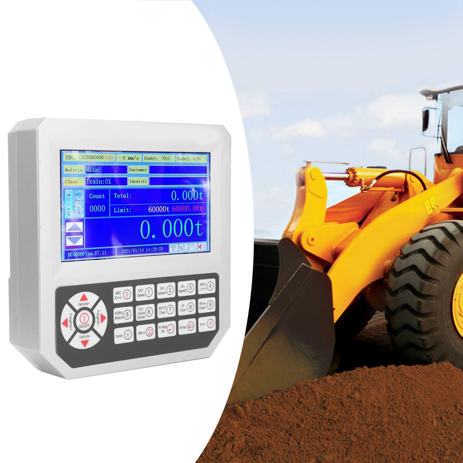 High Accuracy Forklift Electronic Scale - Industrial Loader Weighing System with Accessories & Manual | Warehouse, Logistics & Construction Use