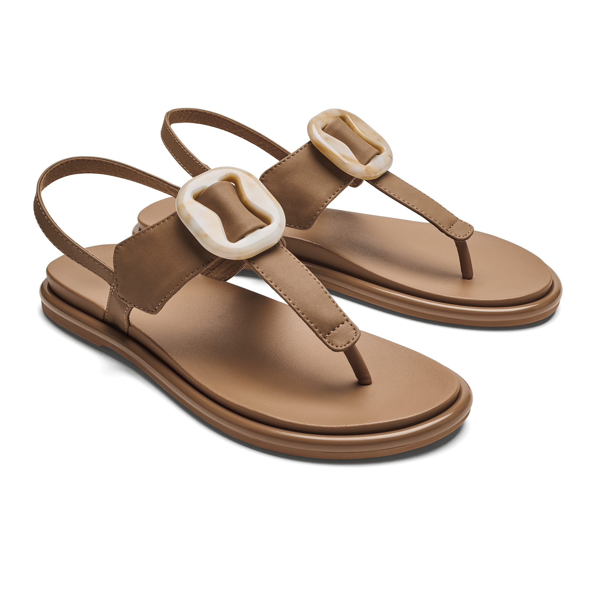 La'i T-Bar Tan / Tan - Premium Quality T-Bar Sandals for Women | Perfect for Beach, Vacation & Summer Outfits