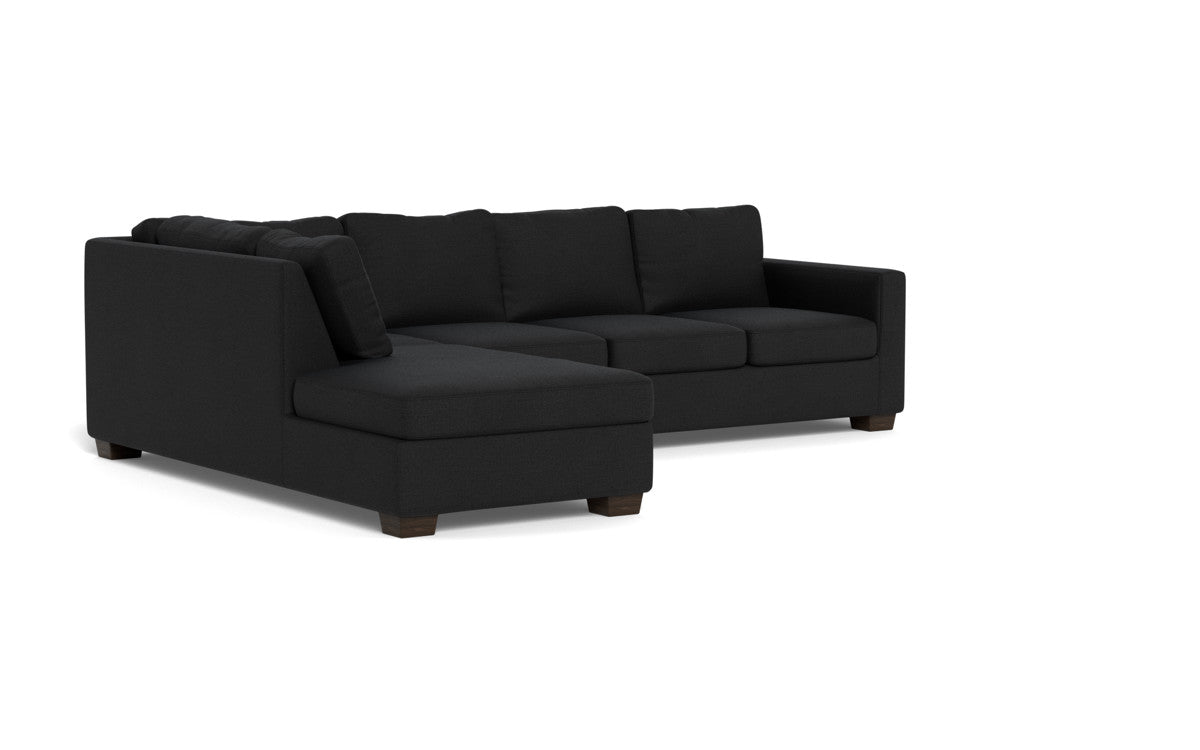 Track 121 Left Chaine Sleeper Sectional Sofa - Modern L-Shaped Convertible Couch with Pull-Out Bed - Perfect for Small Spaces, Living Rooms & Guest Rooms