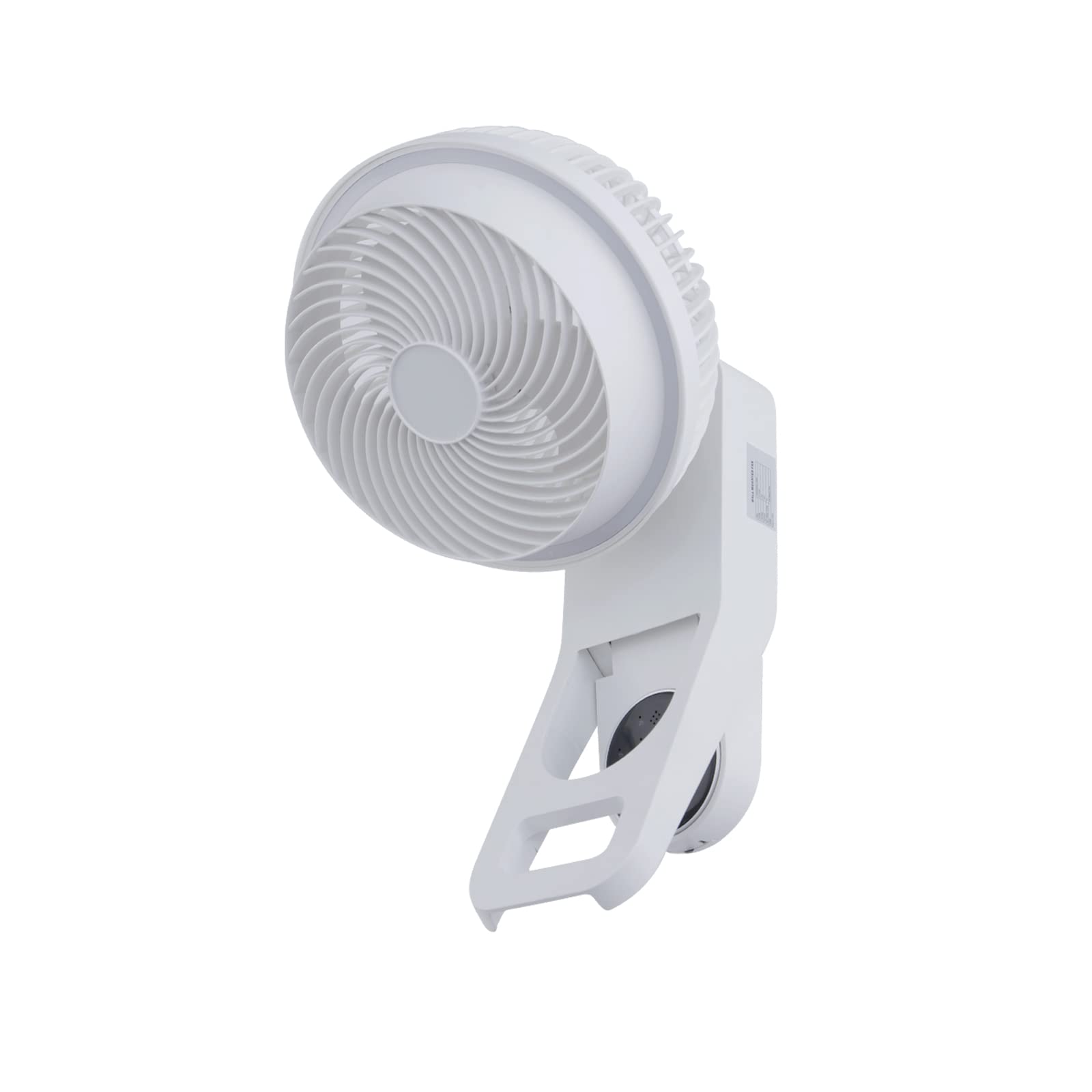 Heal Smart 7 Inch Wall Mount Fan with Remote - 3 Speed Settings & 3 Modes, 60° Oscillating, 15 Hour Timer - White Air Circulation Fan for Bedroom, Office, and Indoor Cooling