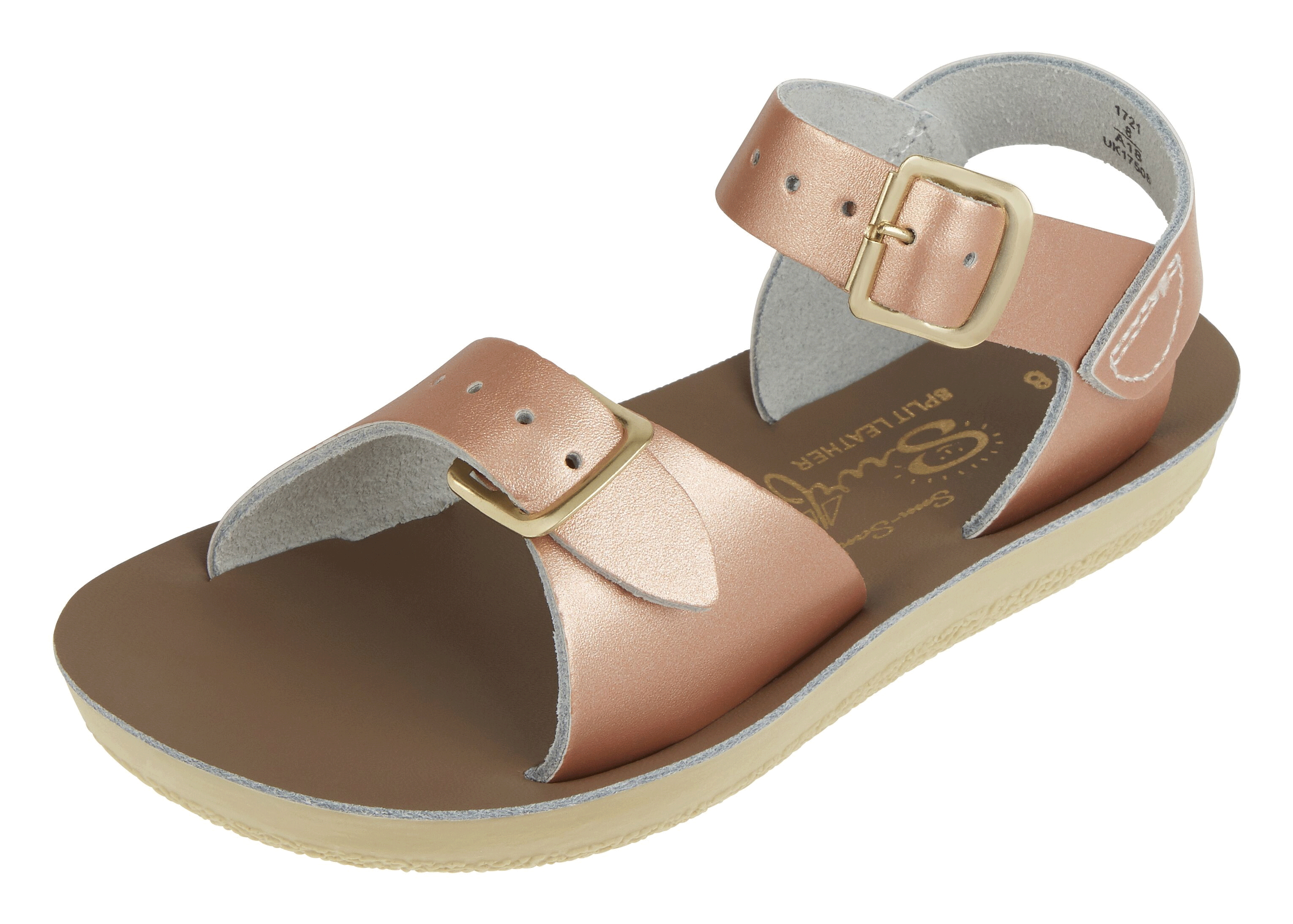 Rose Gold Surfer Sandals for Women - Comfortable Beach Flip Flops with Arch Support - Perfect for Summer Vacation, Poolside, and Casual Outings