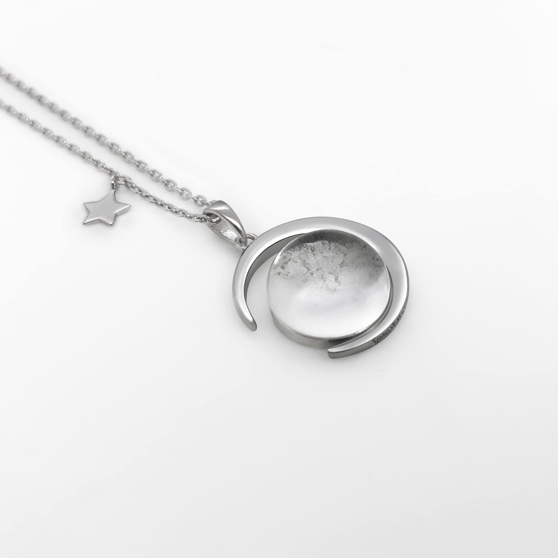 Real Moon Dust Meteorite Necklace with Authentic NWA 5000 Certification - NASA Approved Space Jewelry for Men & Women - Astronomy Gift with Genuine Lunar Rock - Perfect for Stargazing, Science Enthusiasts & Unique Romantic Gifts