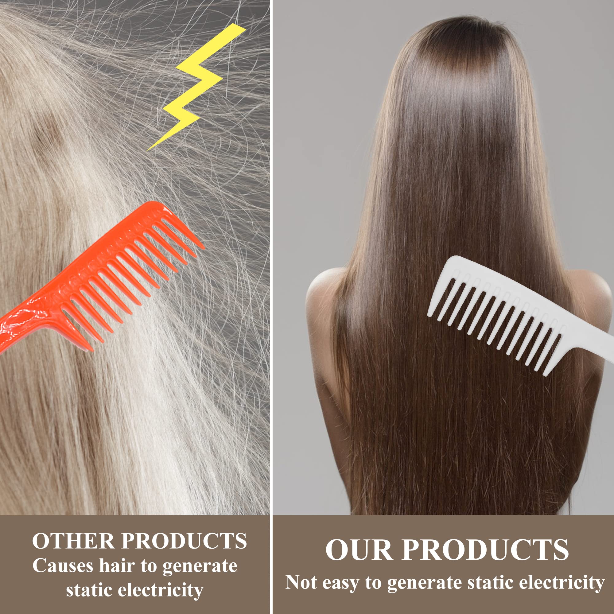 1st Choice Large Tooth Detangling Comb for Wet & Curly Hair - Unbreakable 9.5