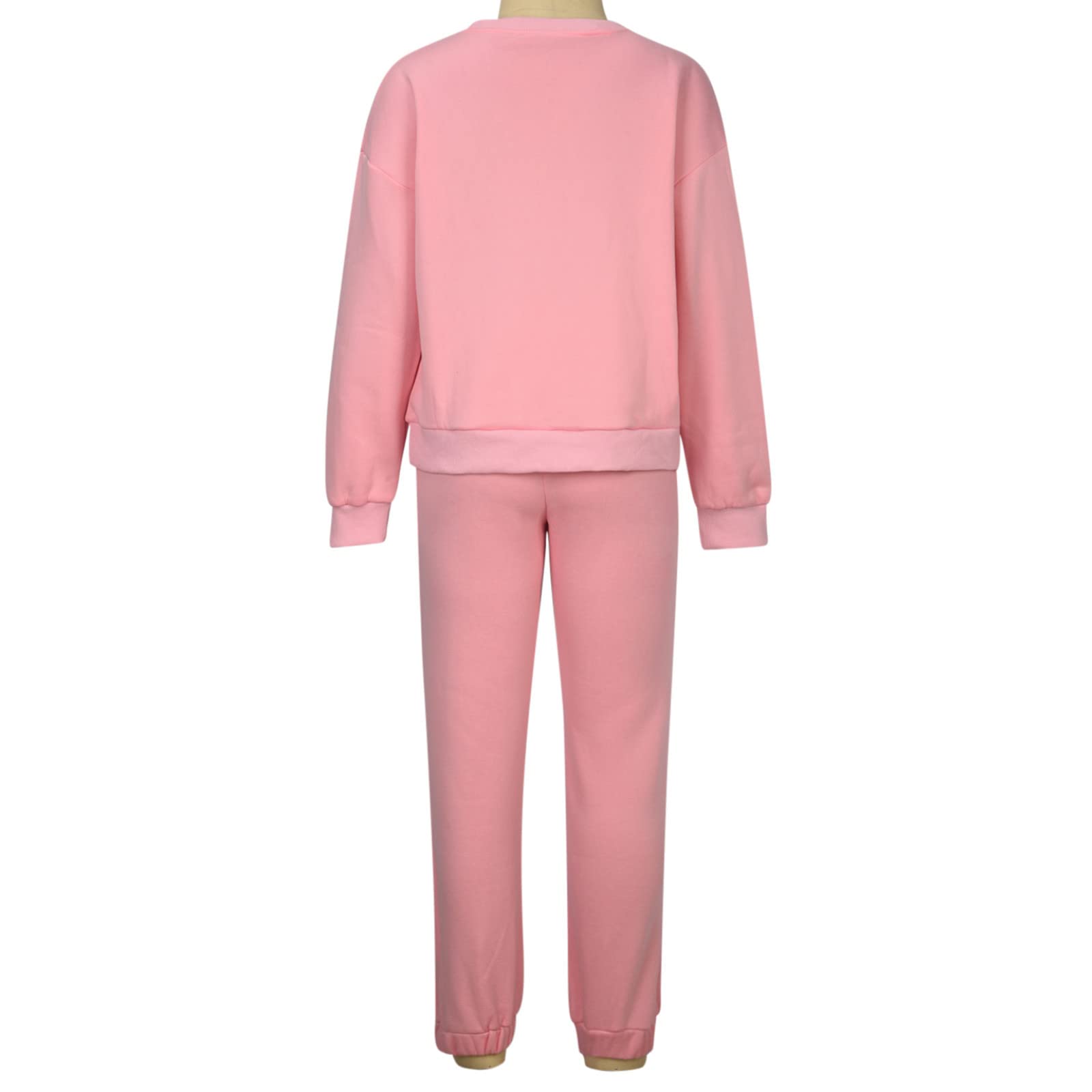 Women's 2-Piece Lounge Set - Long Sleeve Sweatshirt & Sweatpants Outfit | Cozy Winter Workout Tracksuit for Home, Yoga & Running | Fall Winter Casual Wear