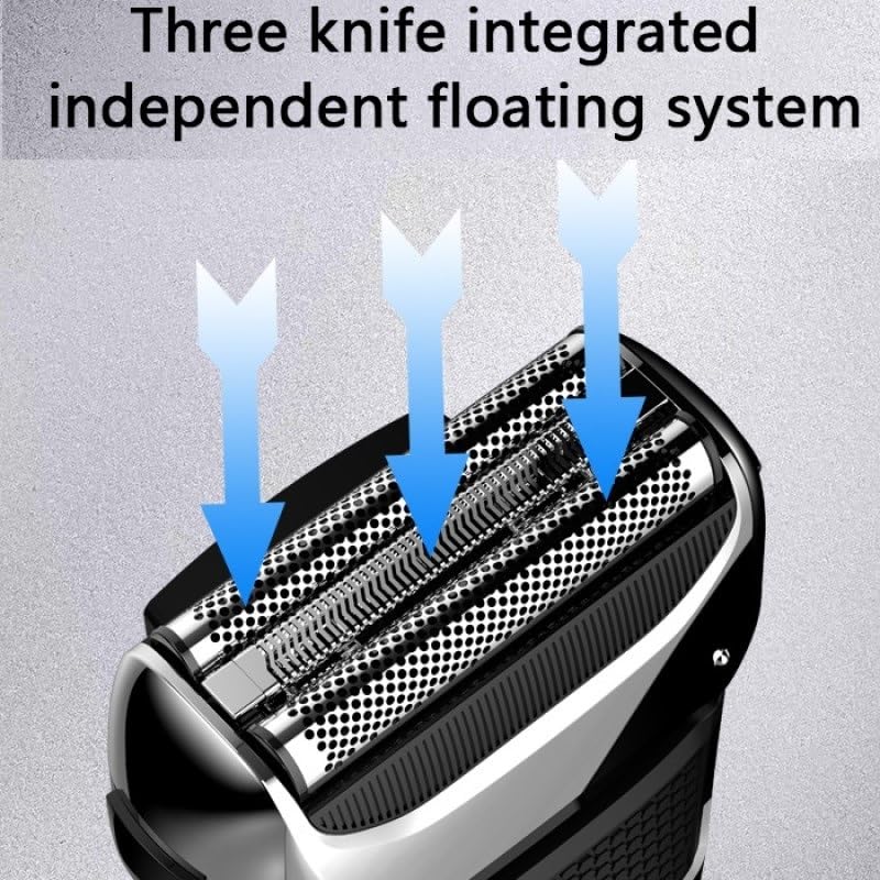 Best Electric Razors for Men - Rechargeable Wet & Dry Shaver with LCD Display, 3-Blade Beard Trimmer & Bald Head Shaver - Perfect for Travel, Home & Gym Use