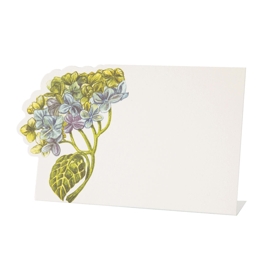 12-Piece Hydrangea Floral Place Card Set for Weddings, Parties & Events - Elegant Table Setting Name Cards