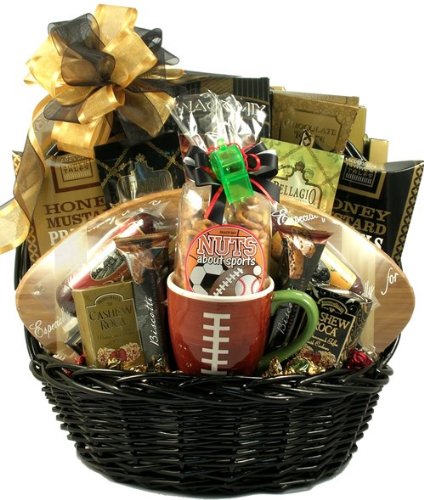 Premium MVP Sports Fan Gift Basket - Gourmet Cheese, Snacks & Coffee Set with Football Cutting Board | Perfect for Game Day Parties, Tailgating & Football Fan Gifts
