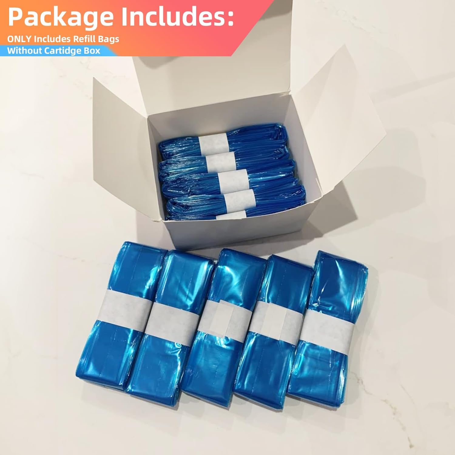 10 Pack Scented Cat Litter Refill Bags - Universal Fit for Standard & Plus Disposal Cartridges (Cartridge Not Included) | Odor Control Waste Solution for Litter Boxes & Pet Areas