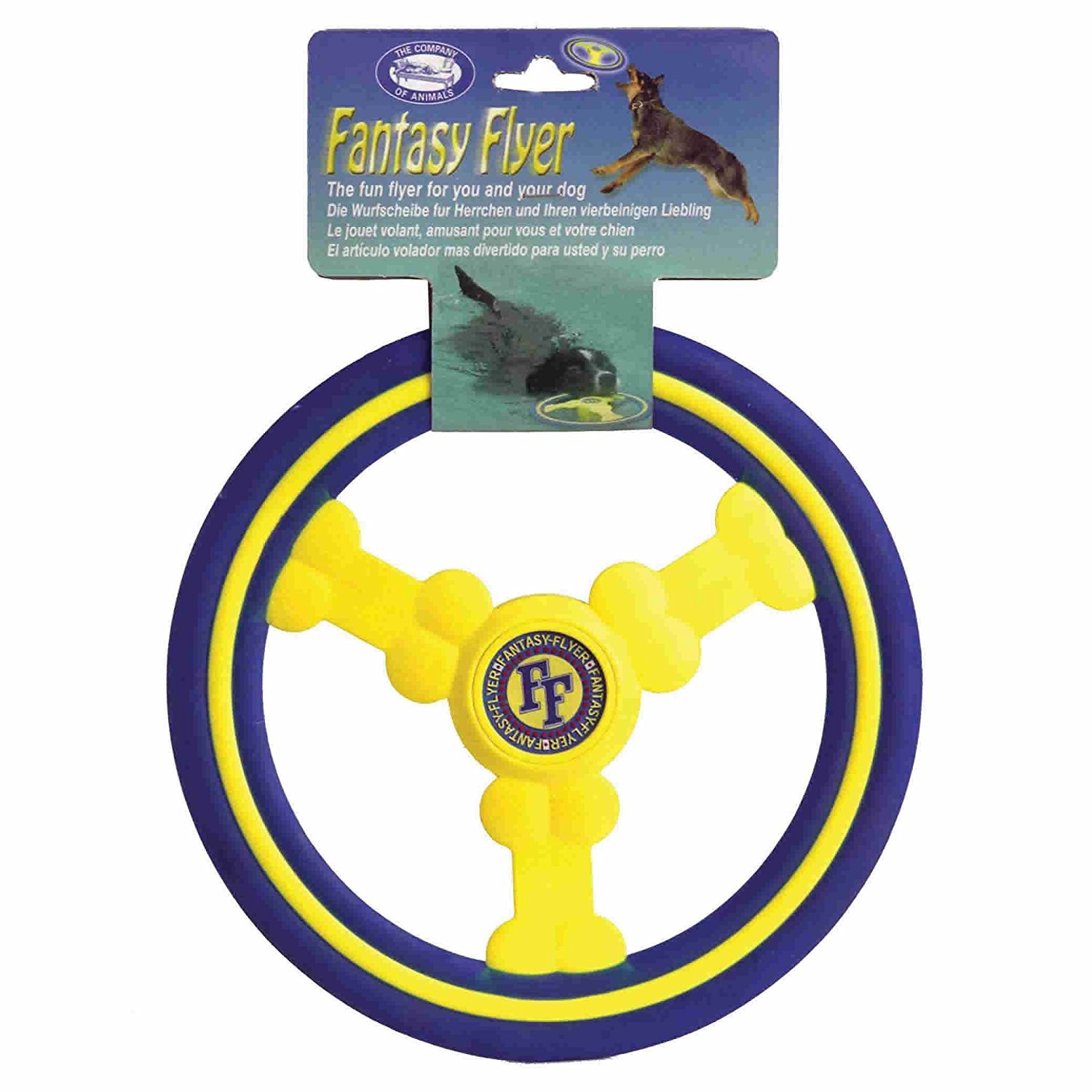 Premium Interactive Dog Toy - The Company of Animals Fantasy Flyer for Playtime & Training | Fun Fetch, Chew & Outdoor Activity for Small & Medium Dogs