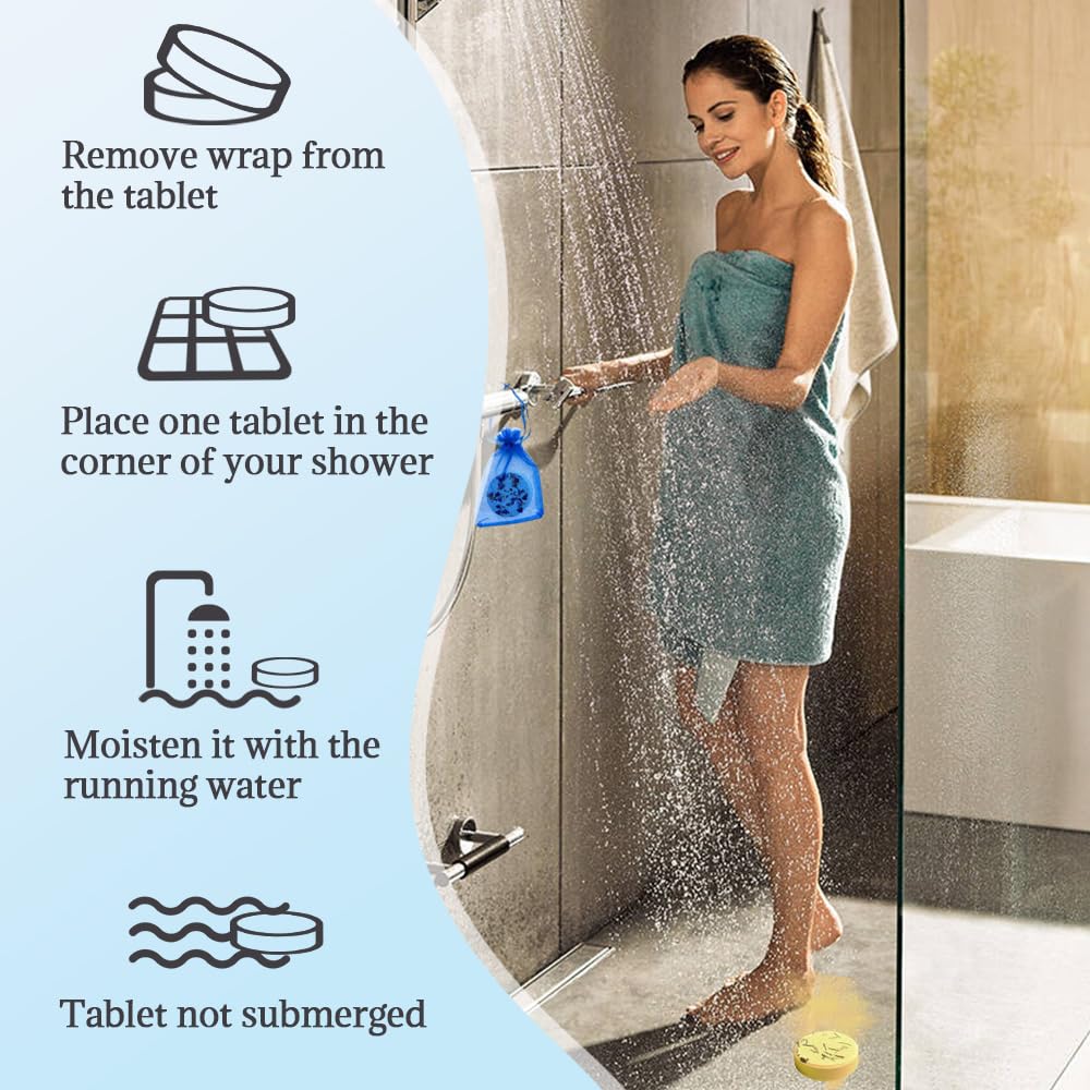 **Aromatherapy Shower Steamers with Essential Oils - 6 Pack Relaxing Bath Bombs for Stress Relief, Home Spa & Self-Care - Perfect Gift for Women & Men (Includes String Bags) - Ideal for Bath Time, Gifts & Relaxation**