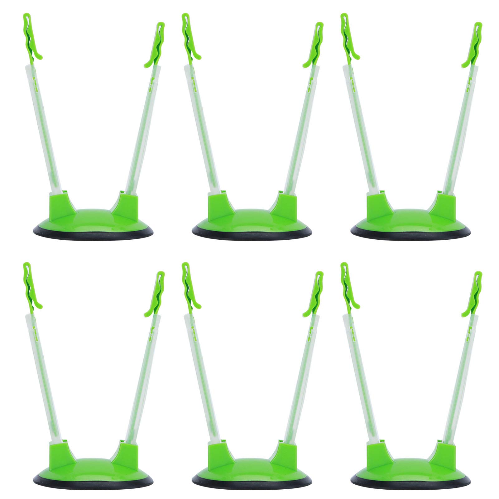 Foldable 6-Piece Food Storage Bag Holder Set - Durable Kitchen Bag Rack Clip for Cabinets & Drawers - Easy to Clean & Space-Saving - Perfect for Organizing Snacks, Produce, and Leftovers in Pantry or Fridge