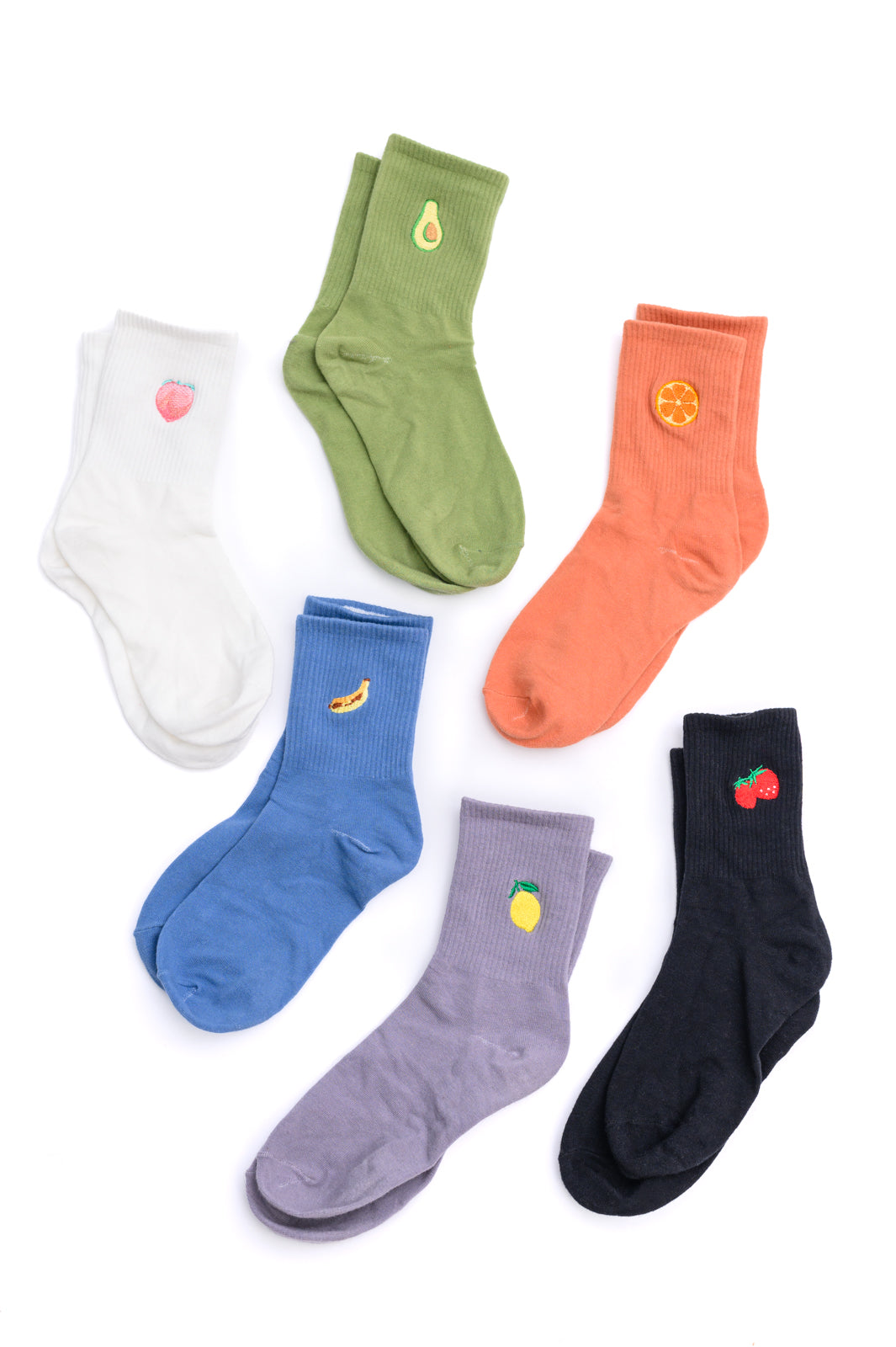 6 Pairs Fun Fruit Pattern Socks for Women & Men - Soft Cotton Ankle Socks for Kids, Teens & Adults - Perfect for Gifts, Yoga, Workout & Daily Wear