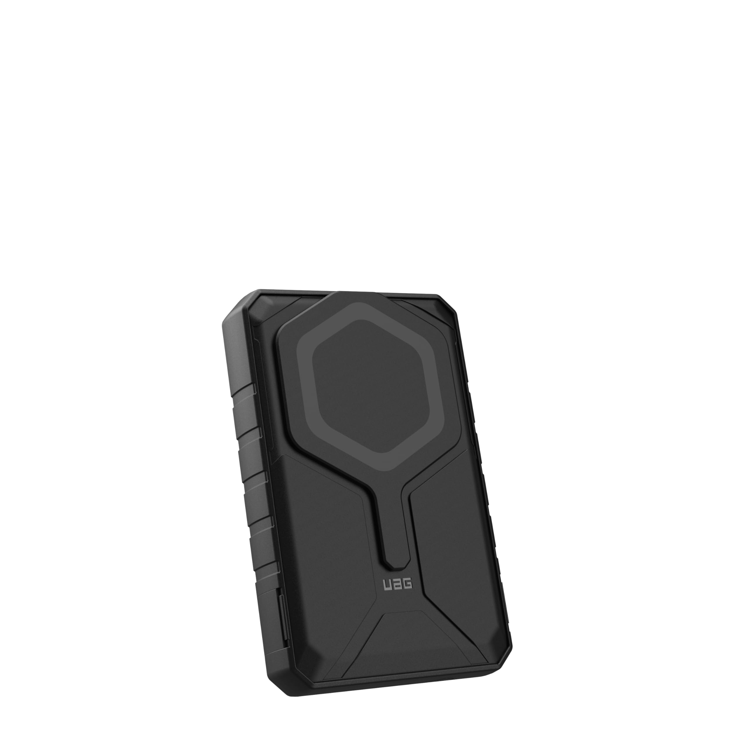 URBAN ARMOR GEAR UAG 10000mAh Magnetic Wireless Power Bank - 20W Fast Charging, 2-Port USB-C/USB, Portable Charger with Kickstand for iPhone 16, Galaxy S25 (Black/Grey) | Perfect for Travel, Camping & Emergency Power Backup