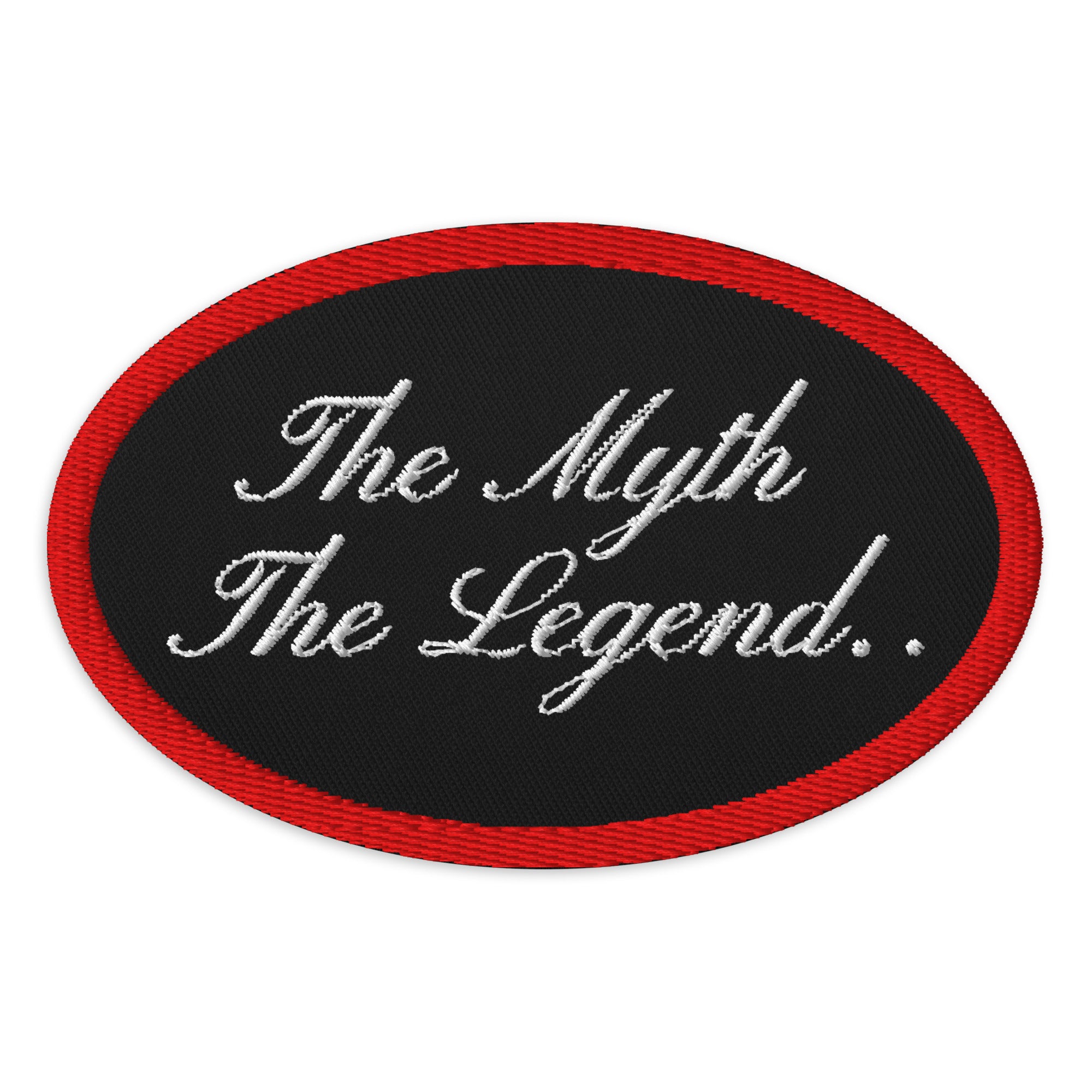 The Myth, The Legend Patch - Premium Embroidered Iron-On Patches for Jackets, Bags & DIY Crafts - Perfect for Customizing Denim, Backpacks & Motorcycle Vests
