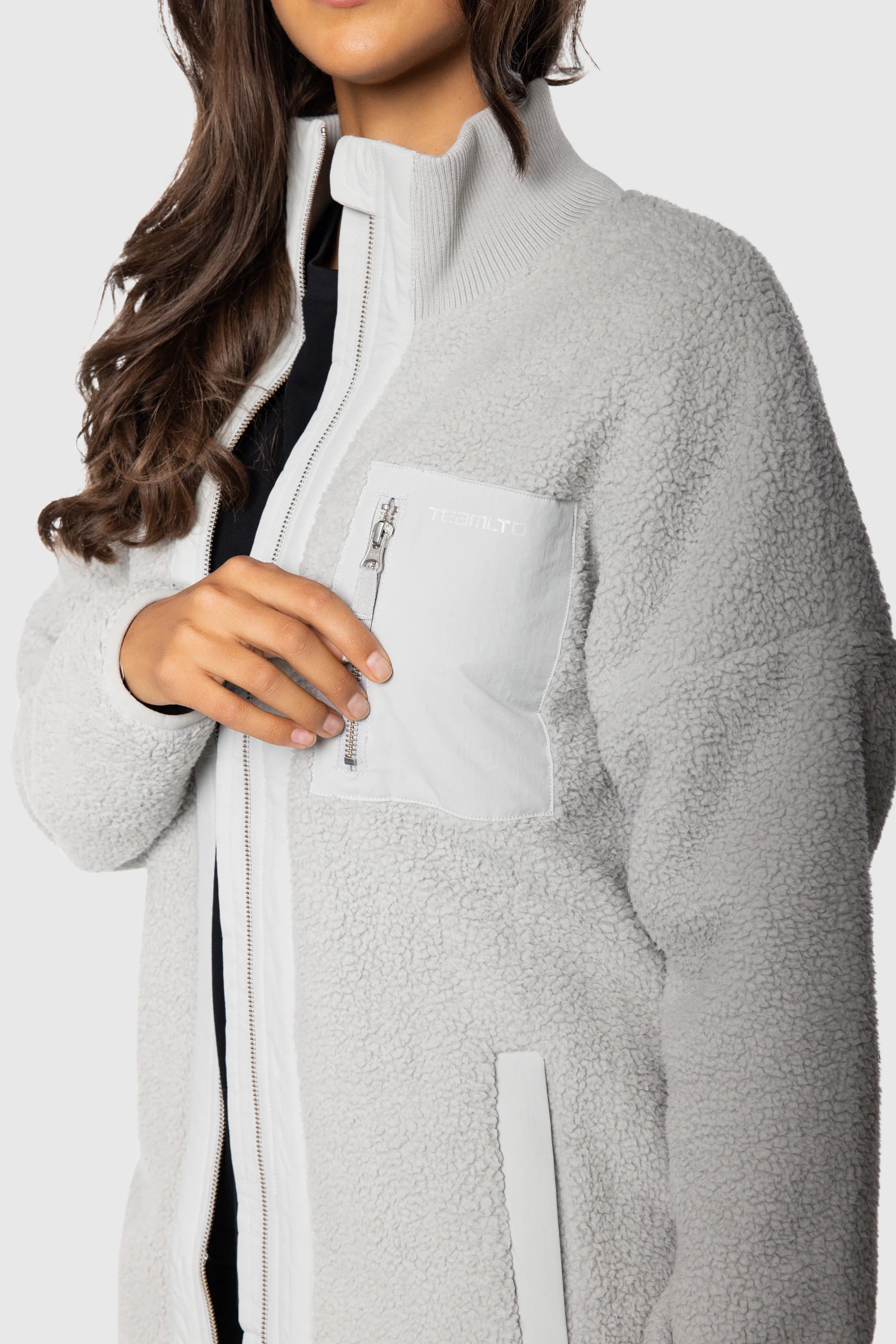 Soft Teddy Fleece Zip Jacket for Women - Cozy Winter Outerwear for Casual Wear, Outdoor Activities & Travel